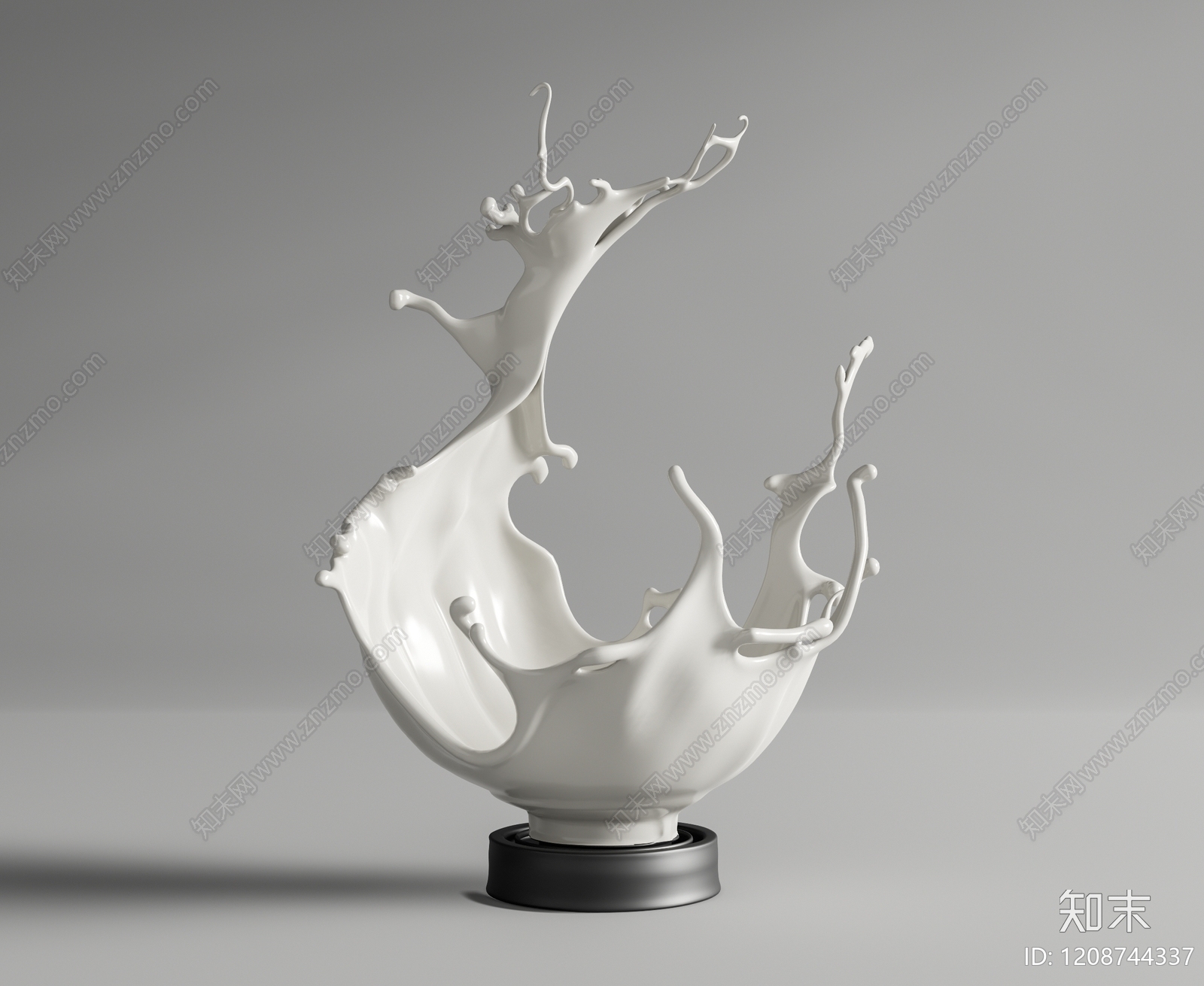 极简雕塑摆件3D模型下载【ID:1208744337】