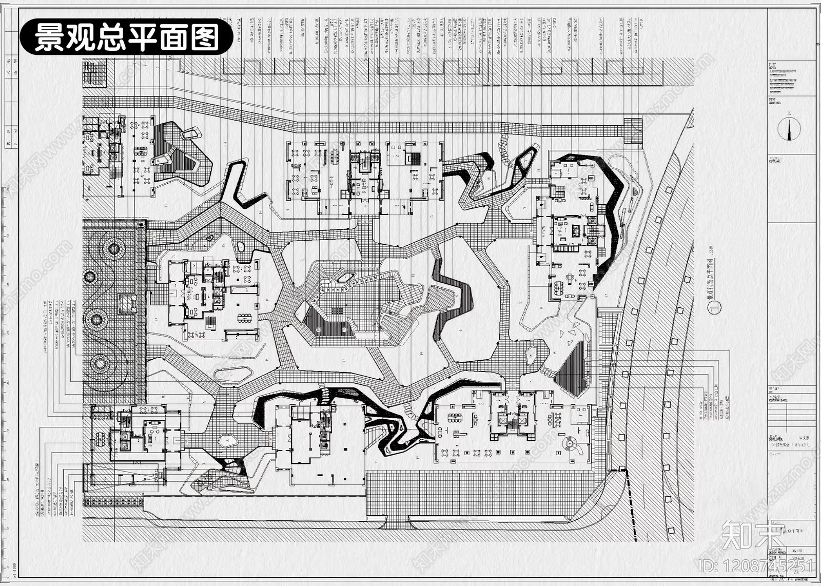 10套示范区景观住宅居住区景观CAD施工图附效果图cad施工图下载【ID:1208745251】