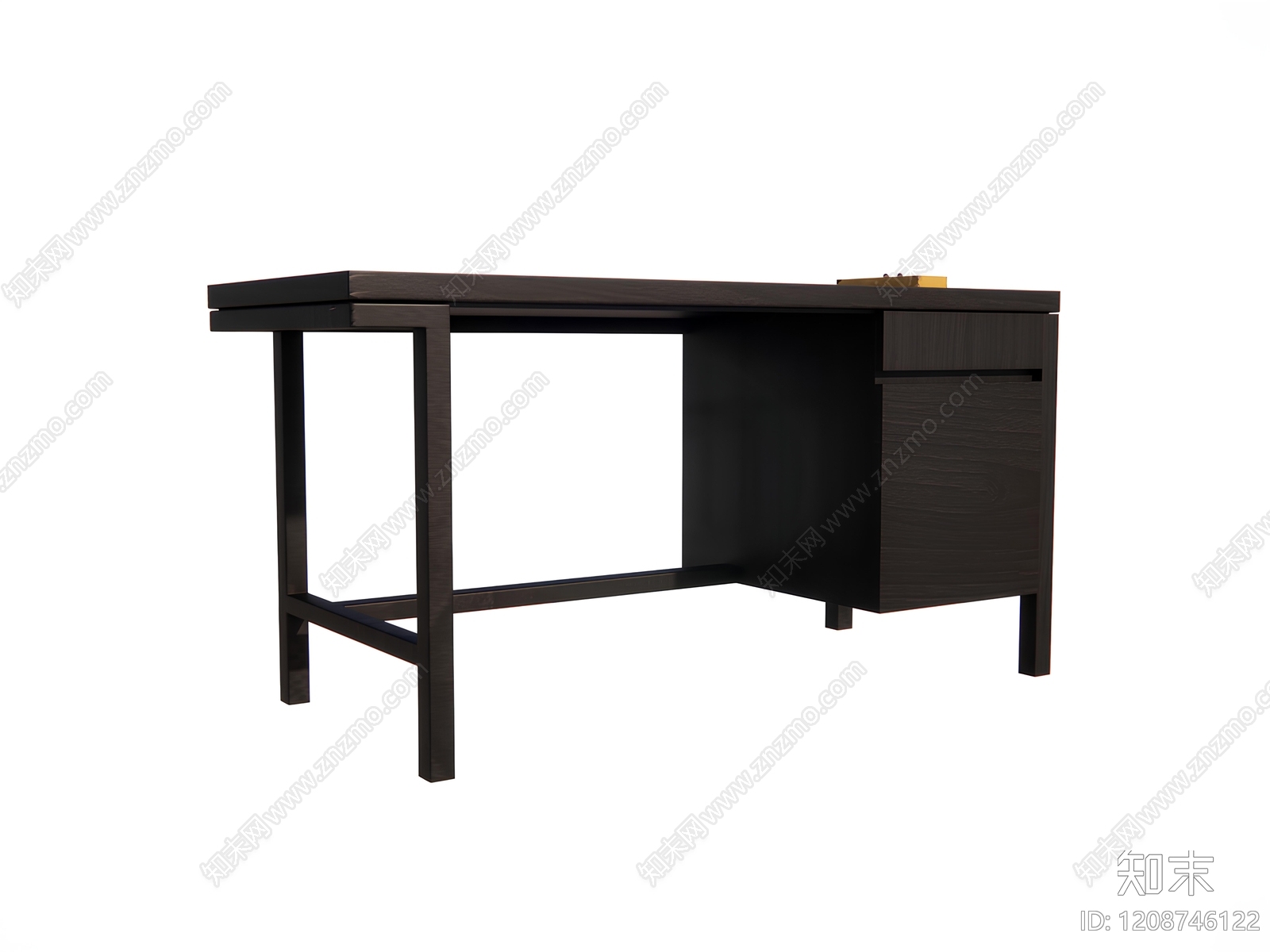 中古原木书桌SU模型下载【ID:1208746122】