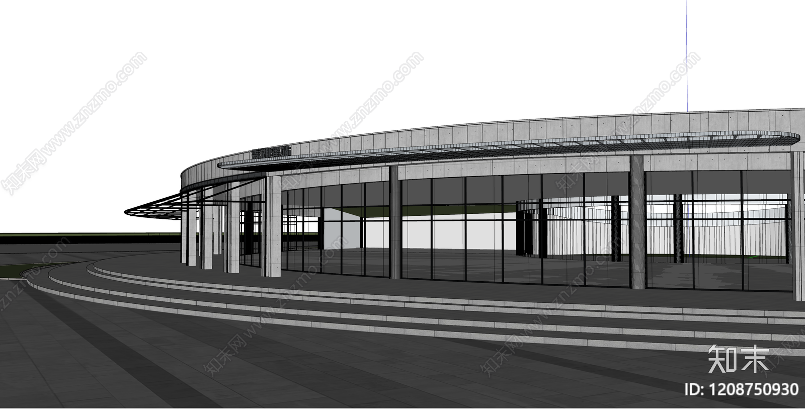 现代小公建SU模型下载【ID:1208750930】
