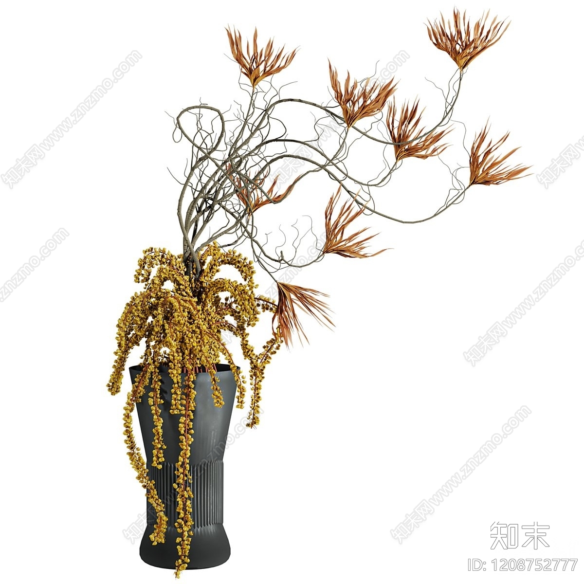 现代艺术风花瓶3D模型下载【ID:1208752777】