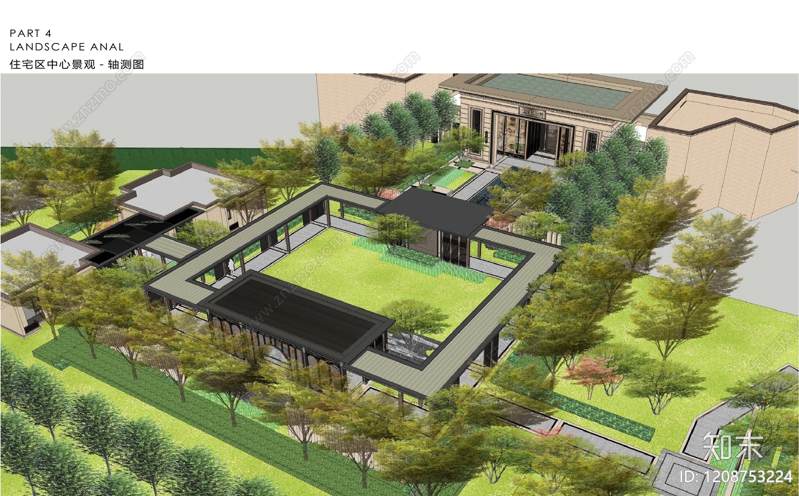 现代新中式售楼处建筑下载【ID:1208753224】