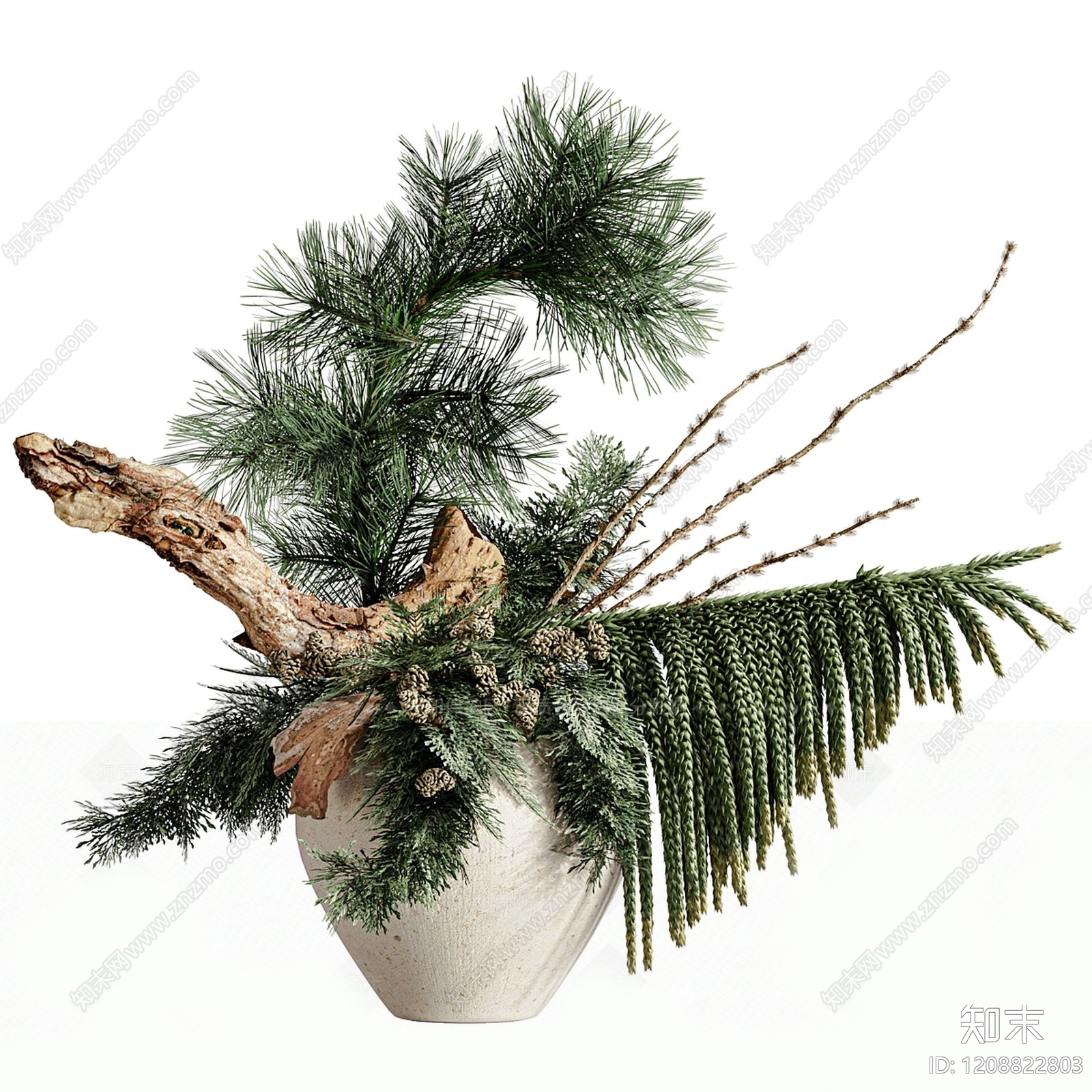 现代花艺SU模型下载【ID:1208822803】