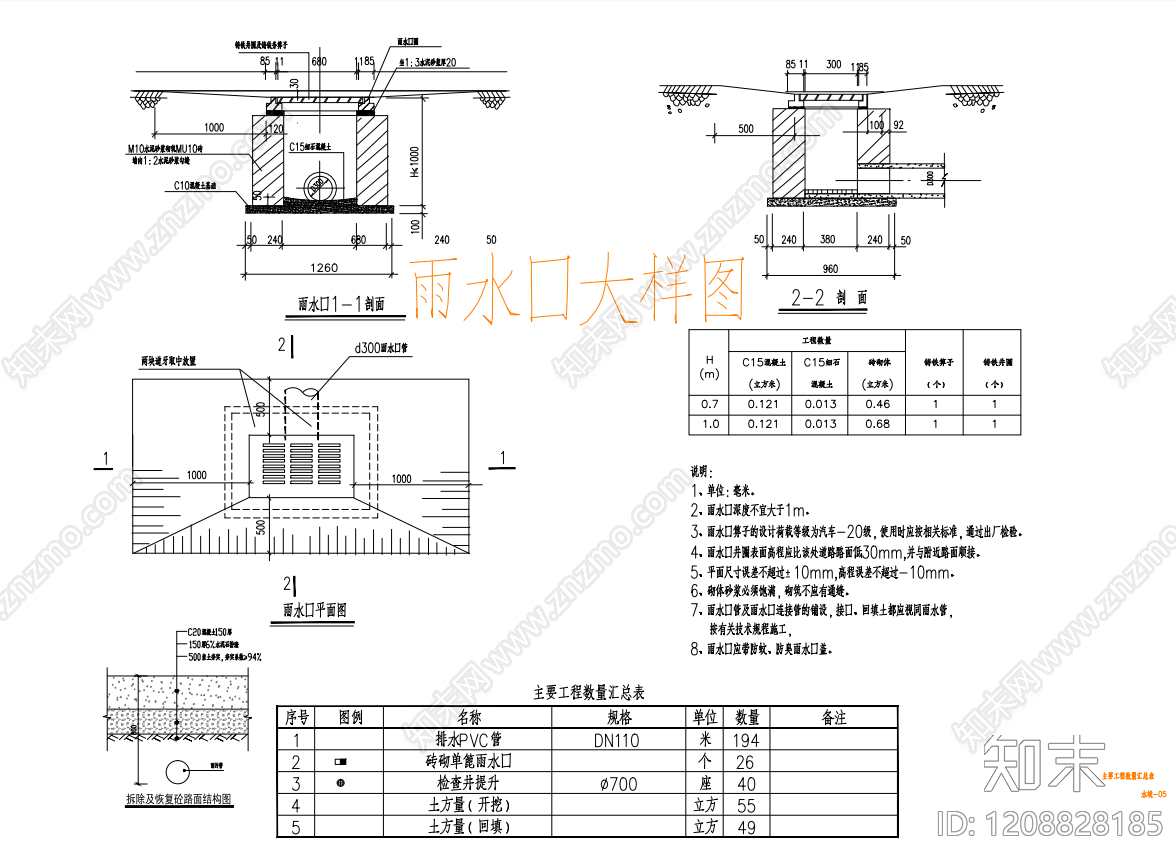 给排水节点详图cad施工图下载【ID:1208828185】