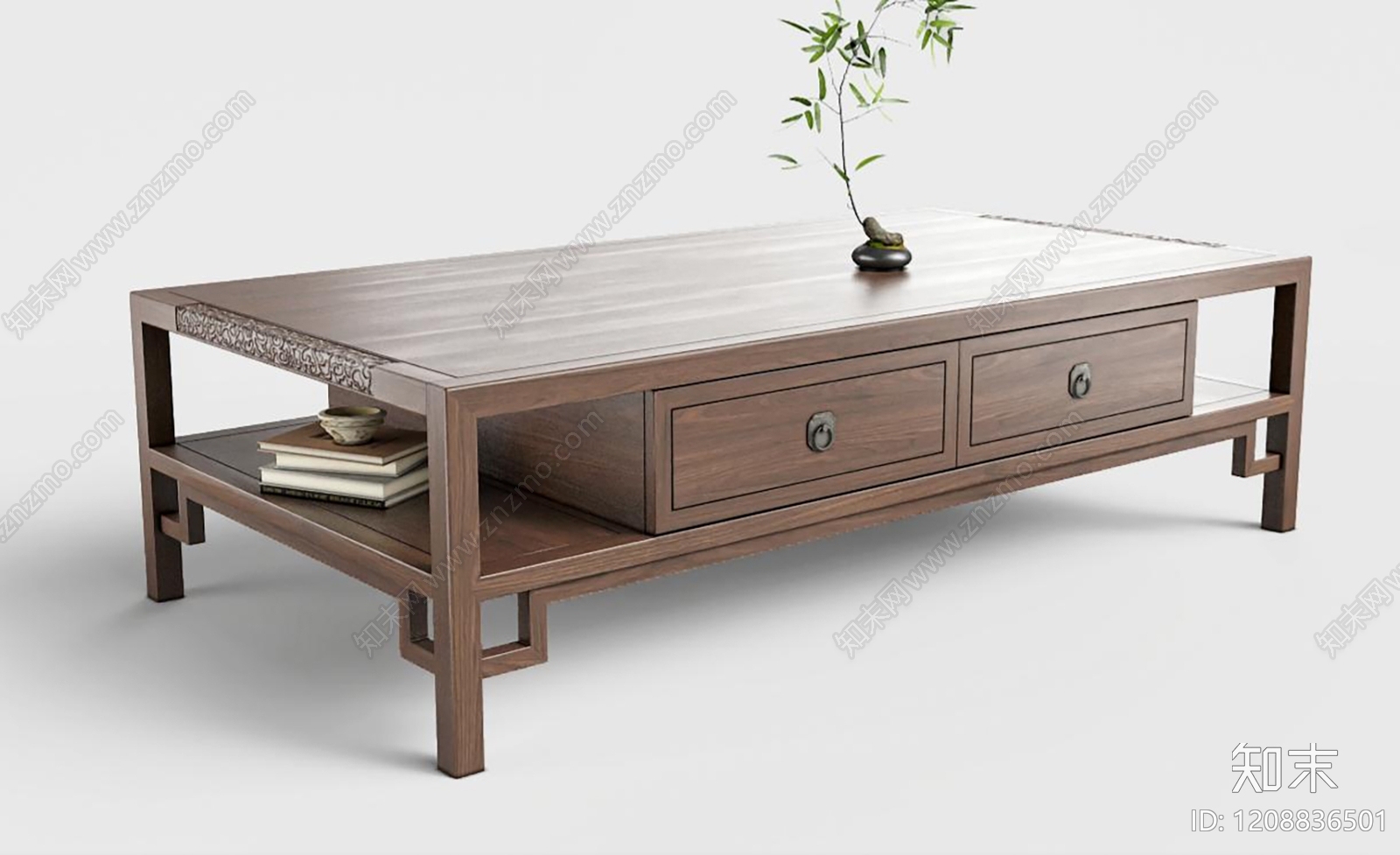 新中式茶几3D模型下载【ID:1208836501】
