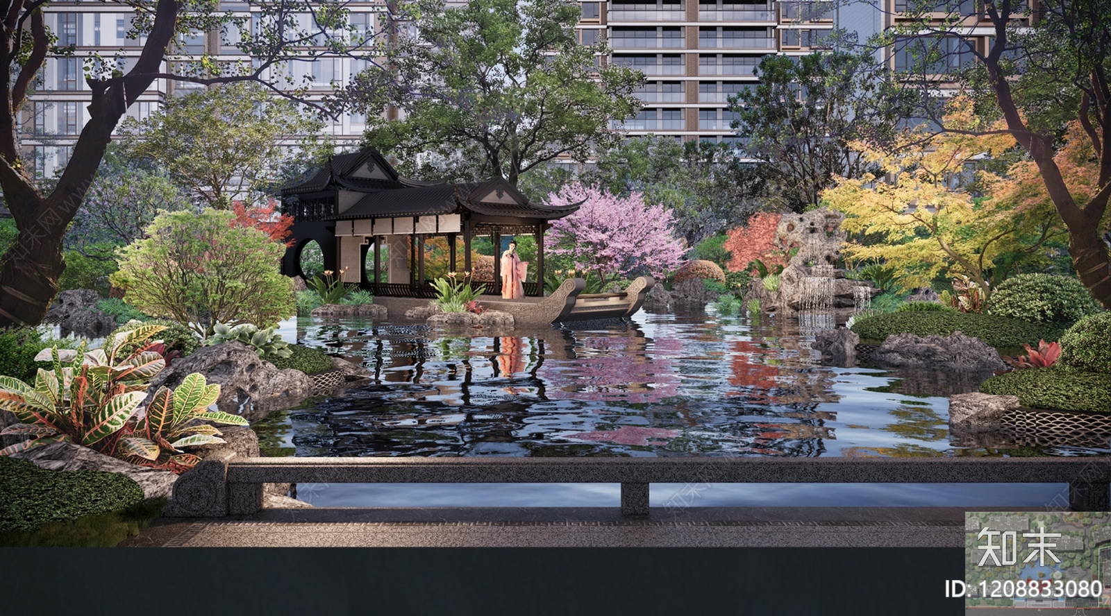 现代小区景观下载【ID:1208833080】