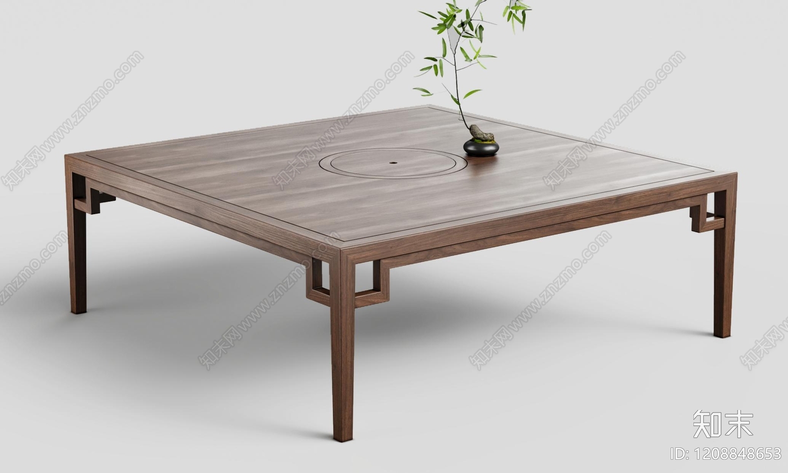 新中式茶几3D模型下载【ID:1208848653】