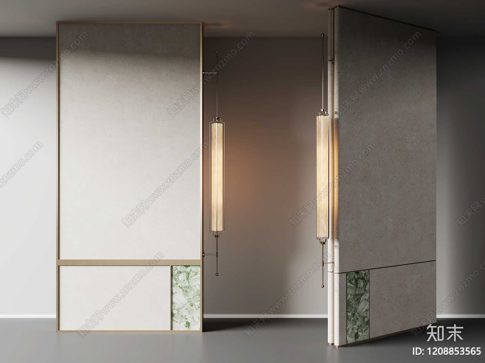 新中式屏风3D模型下载【ID:1208853565】