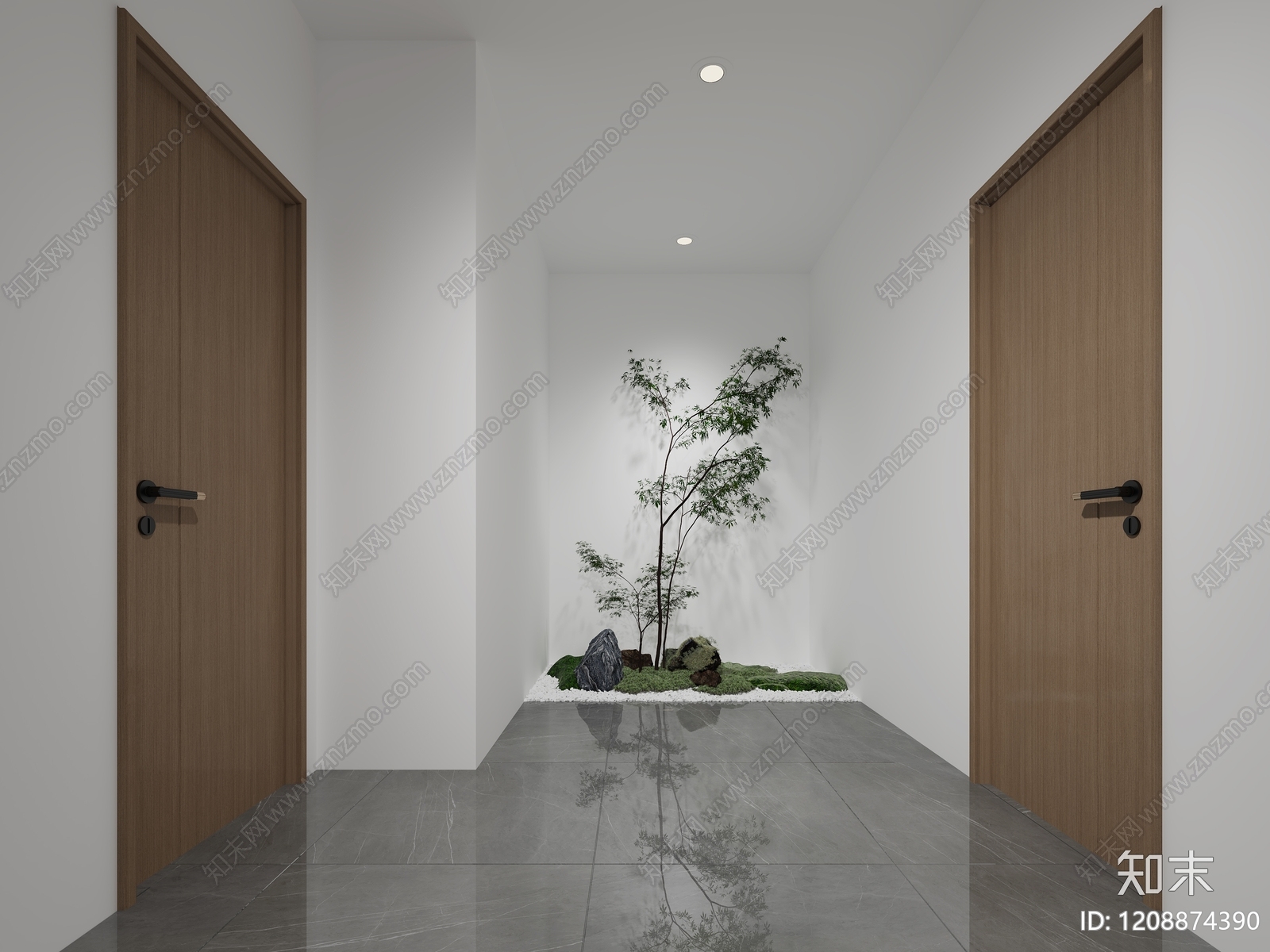 新中式玄关3D模型下载【ID:1208874390】