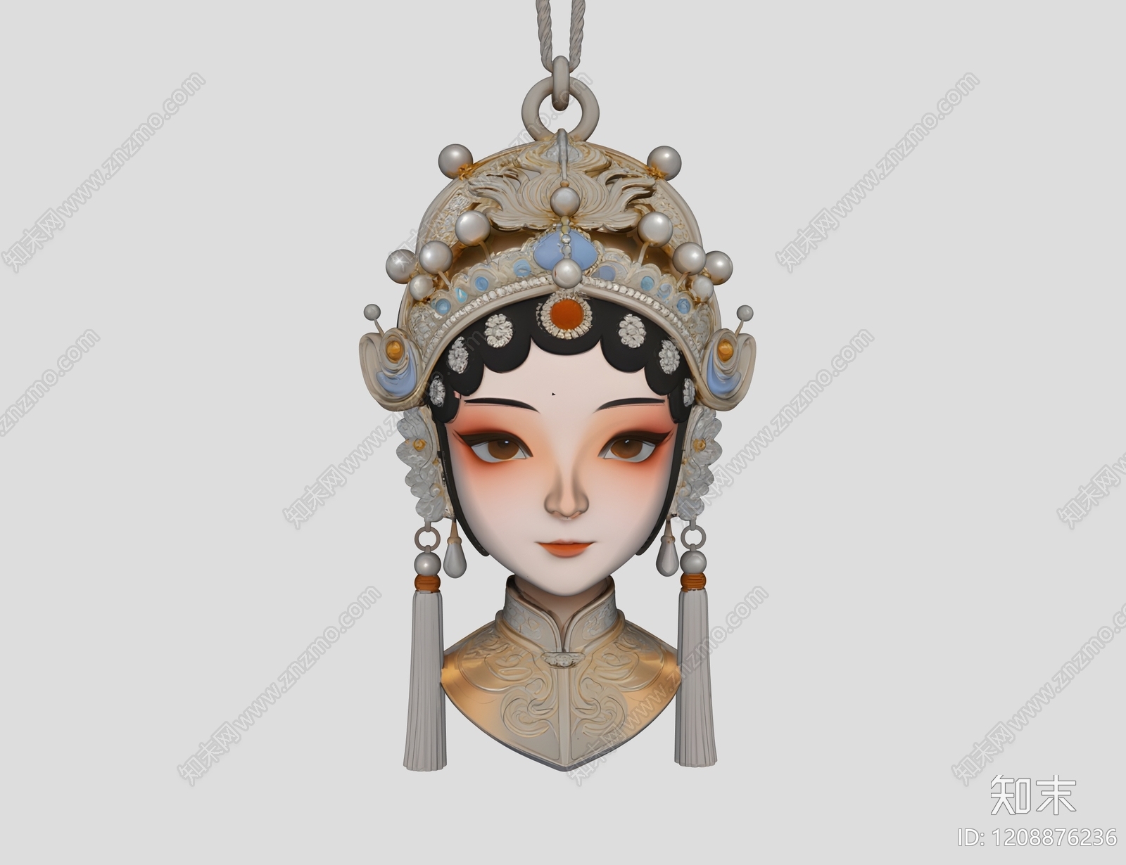 现代新中式艺术装置SU模型下载【ID:1208876236】