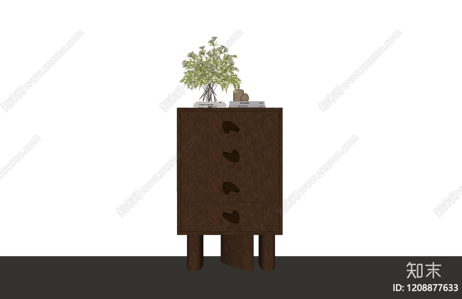 现代中古斗柜SU模型下载【ID:1208877633】