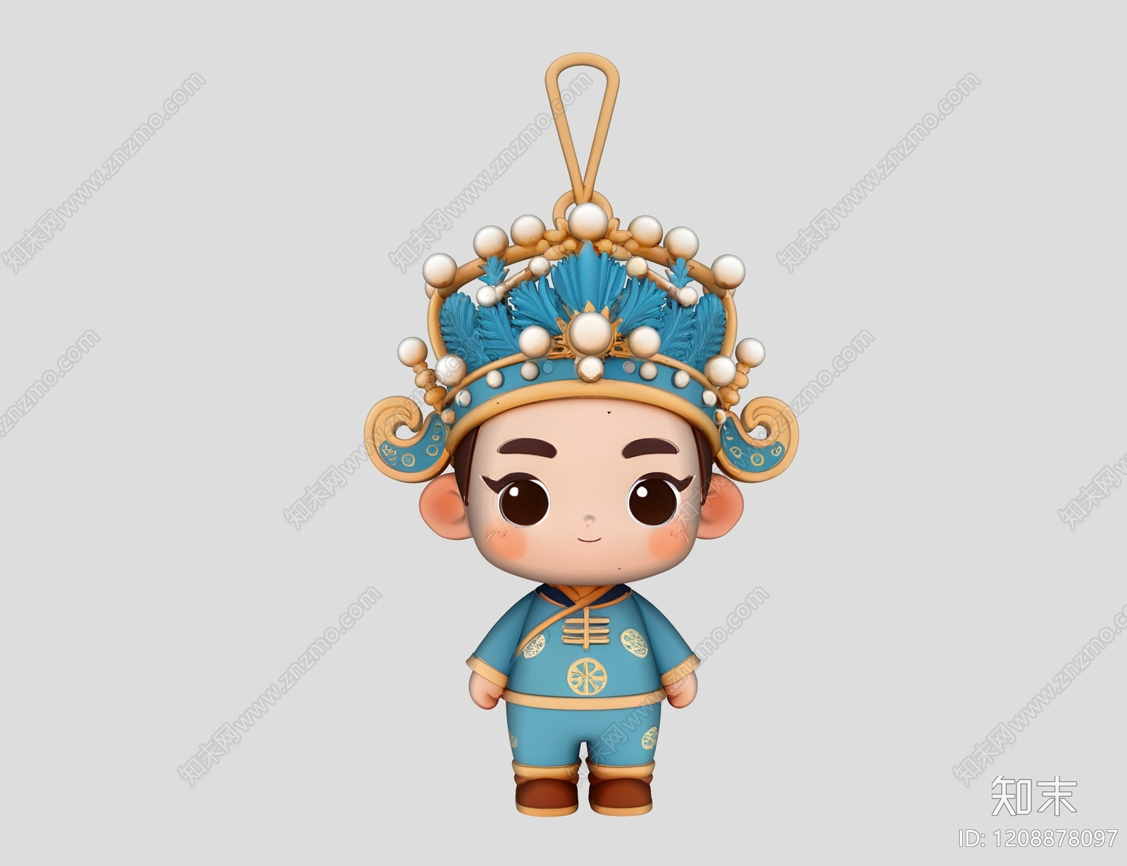 新中式挂件3D模型下载【ID:1208878097】