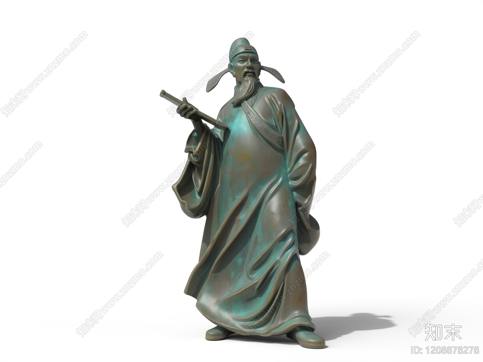 新中式景观雕塑3D模型下载【ID:1208878278】