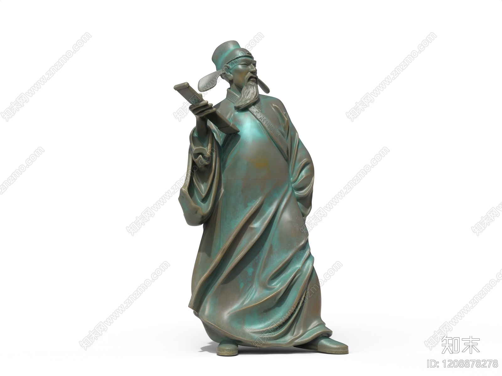 新中式景观雕塑3D模型下载【ID:1208878278】