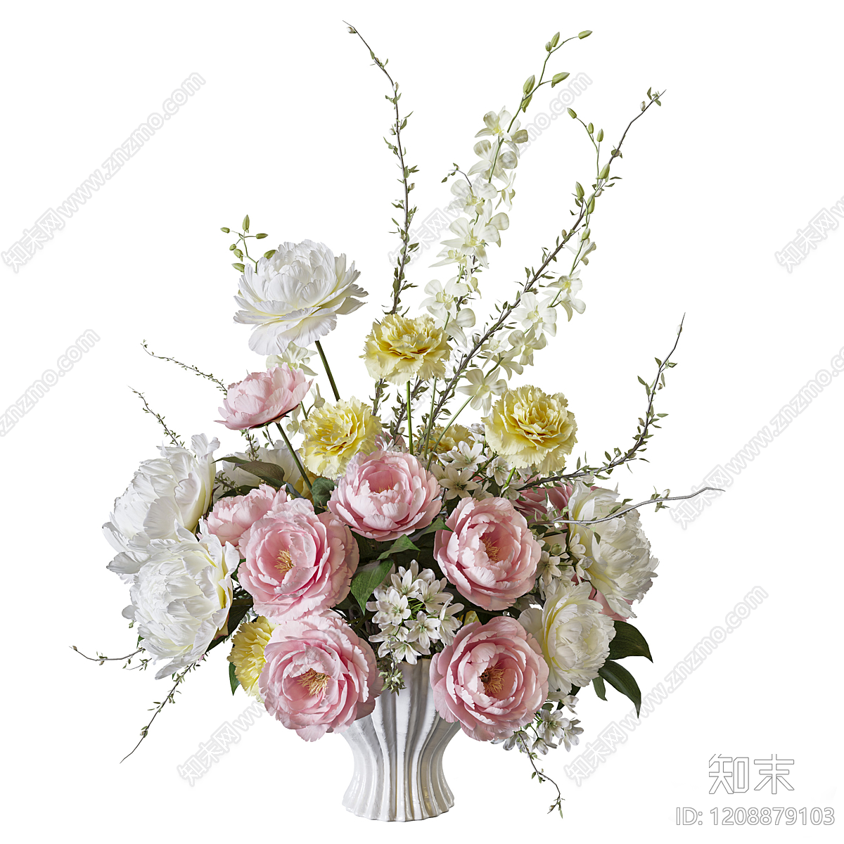现代花艺SU模型下载【ID:1208879103】