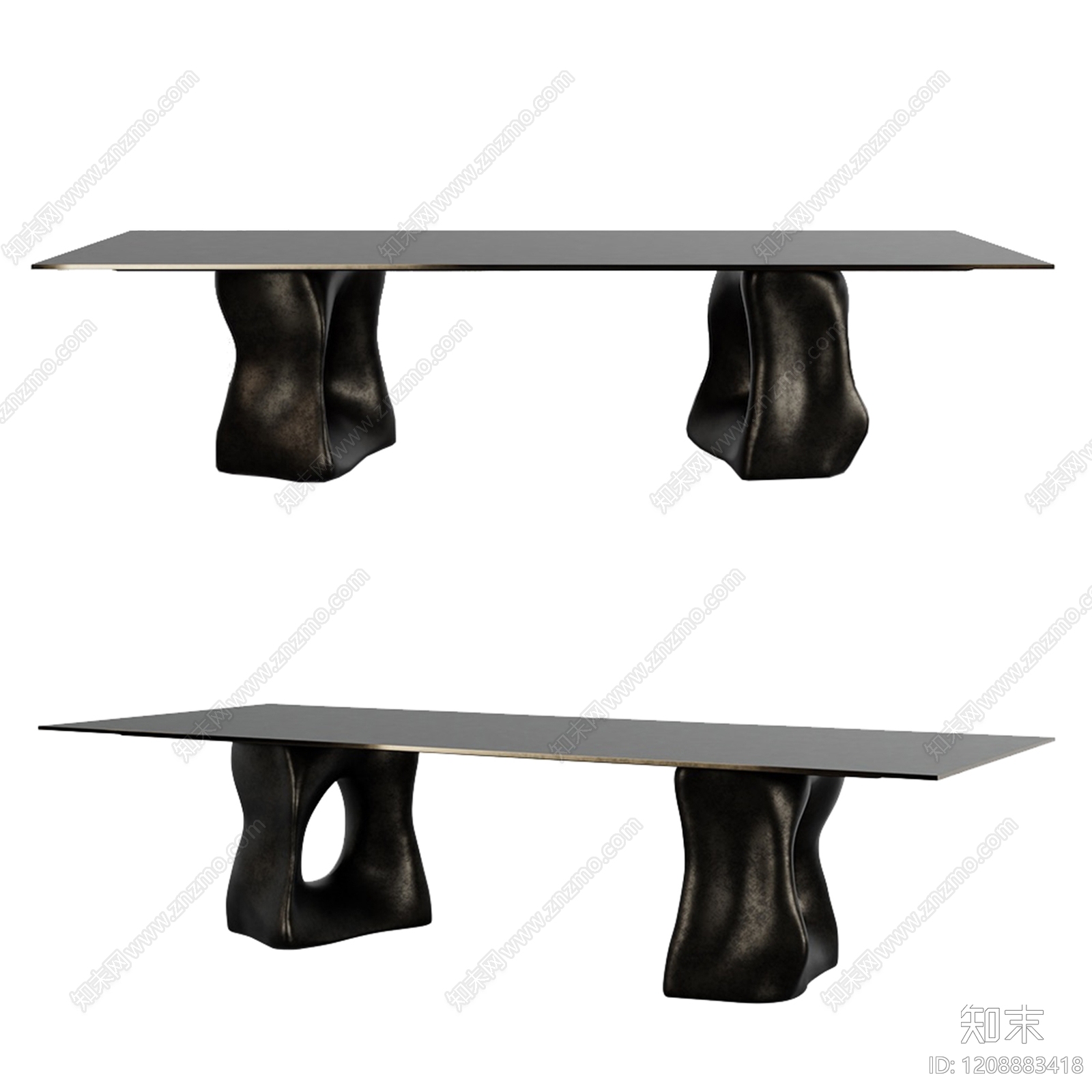 现代极简餐桌3D模型下载【ID:1208883418】