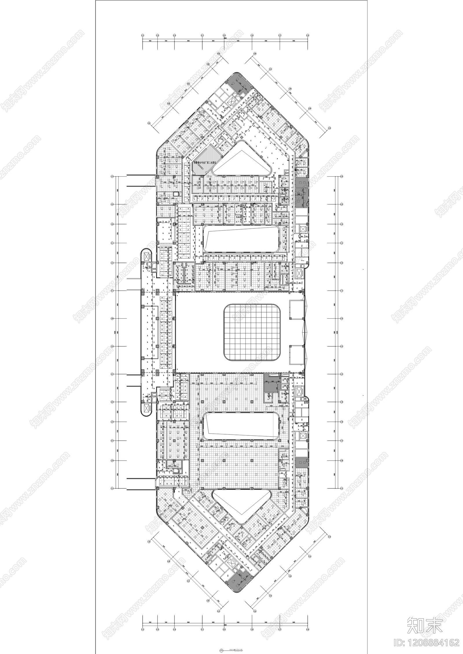 现代医院cad施工图下载【ID:1208884162】