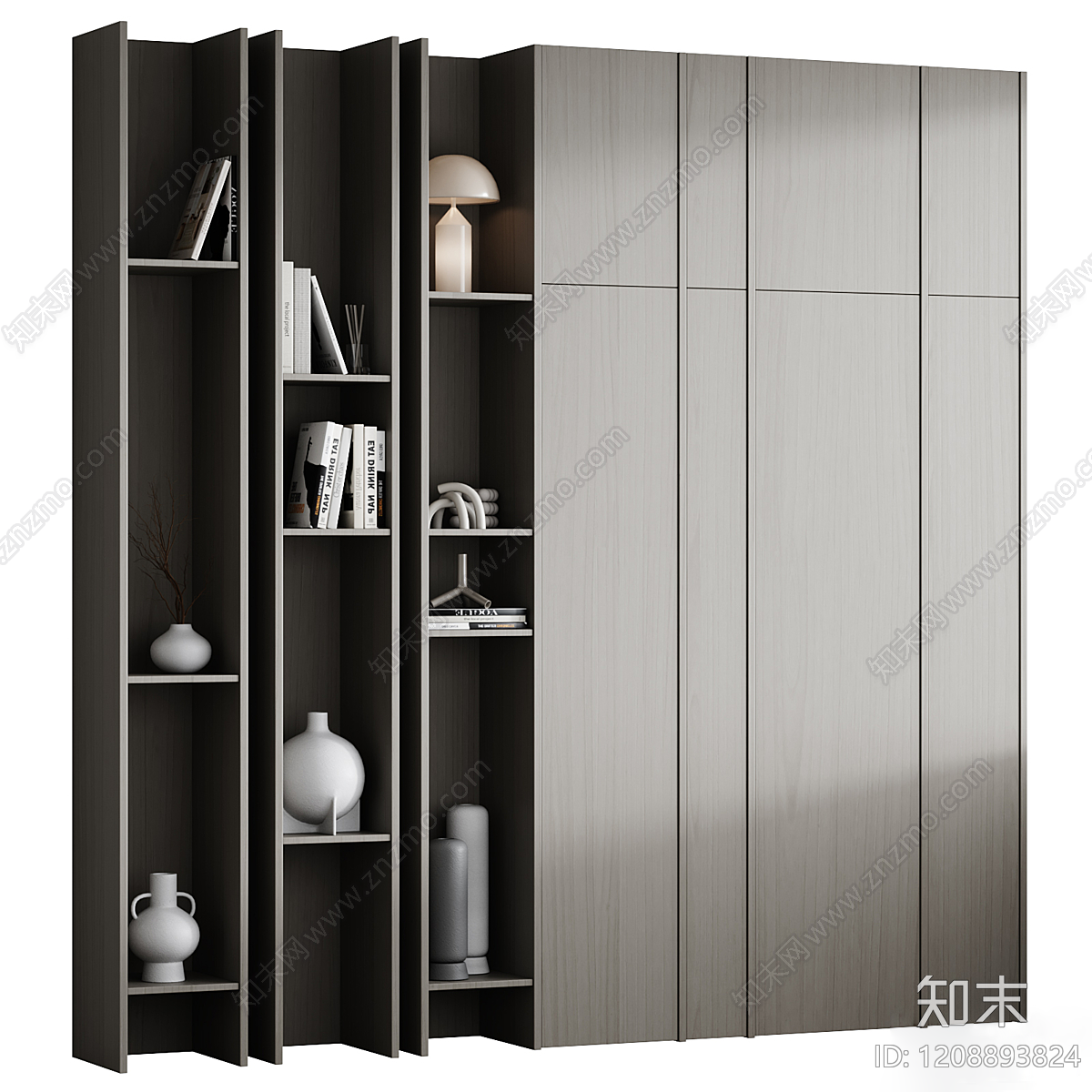 现代简约衣柜3D模型下载【ID:1208893824】