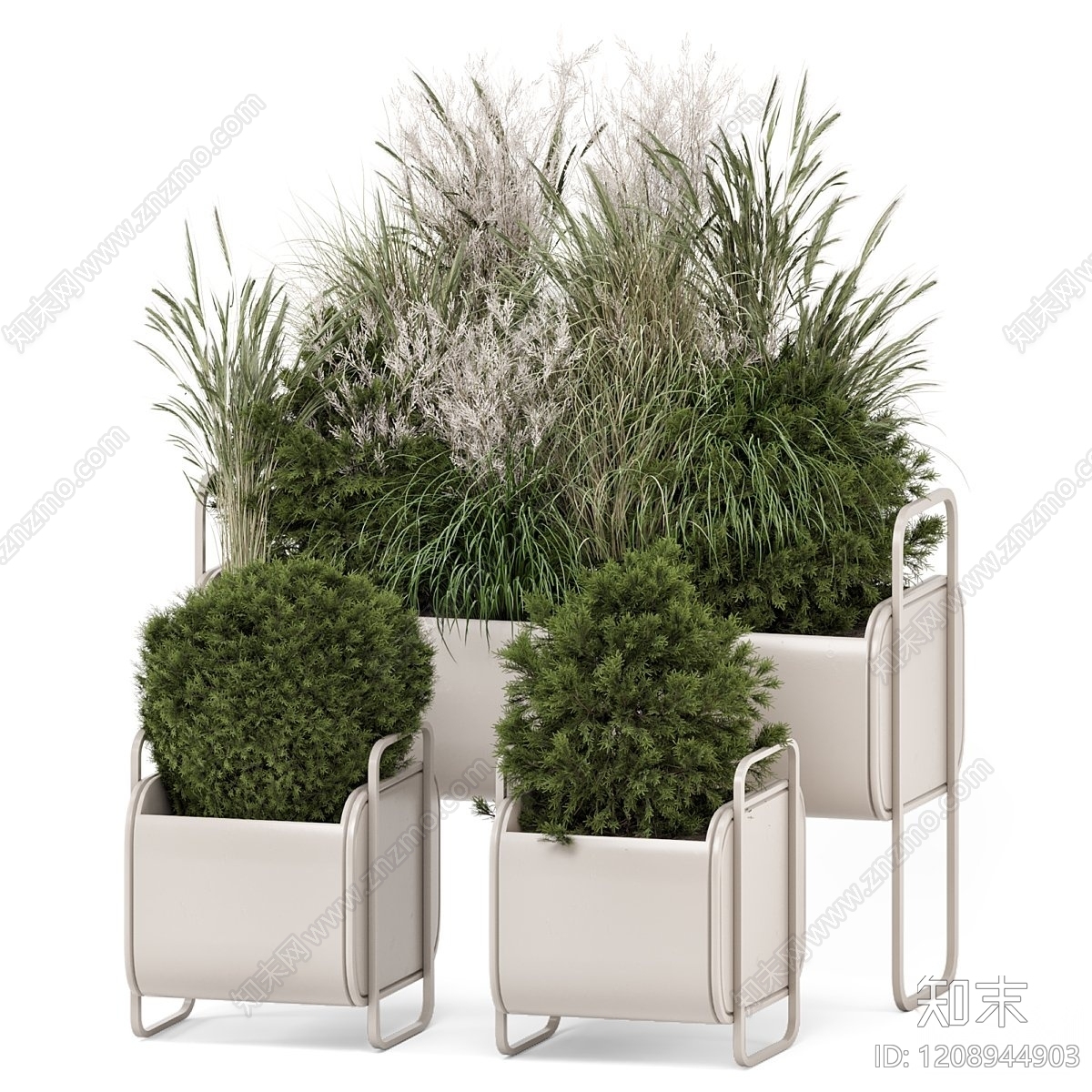 现代简约花箱3D模型下载【ID:1208944903】