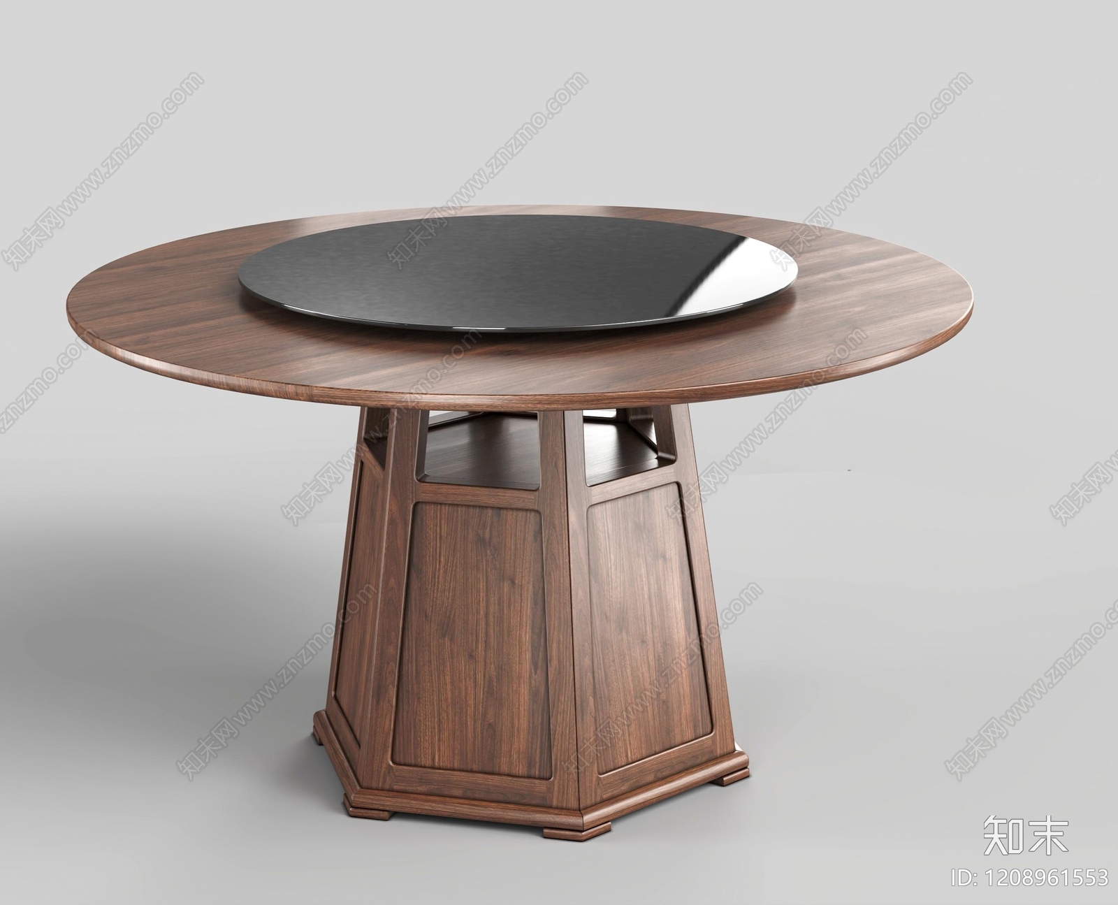 新中式餐桌3D模型下载【ID:1208961553】