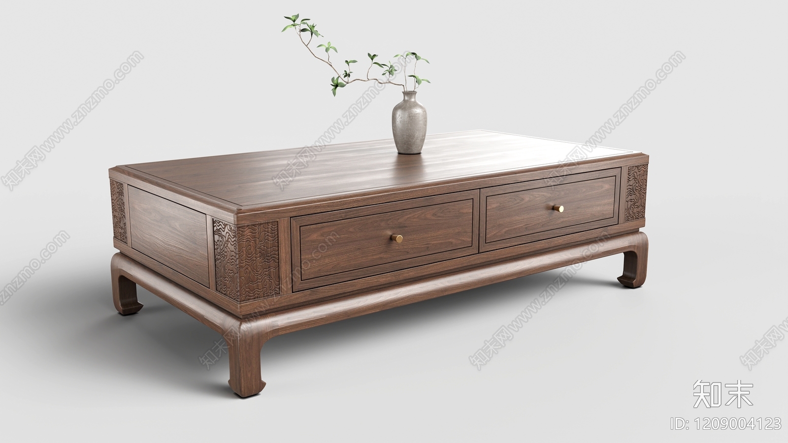 新中式茶几3D模型下载【ID:1209004123】