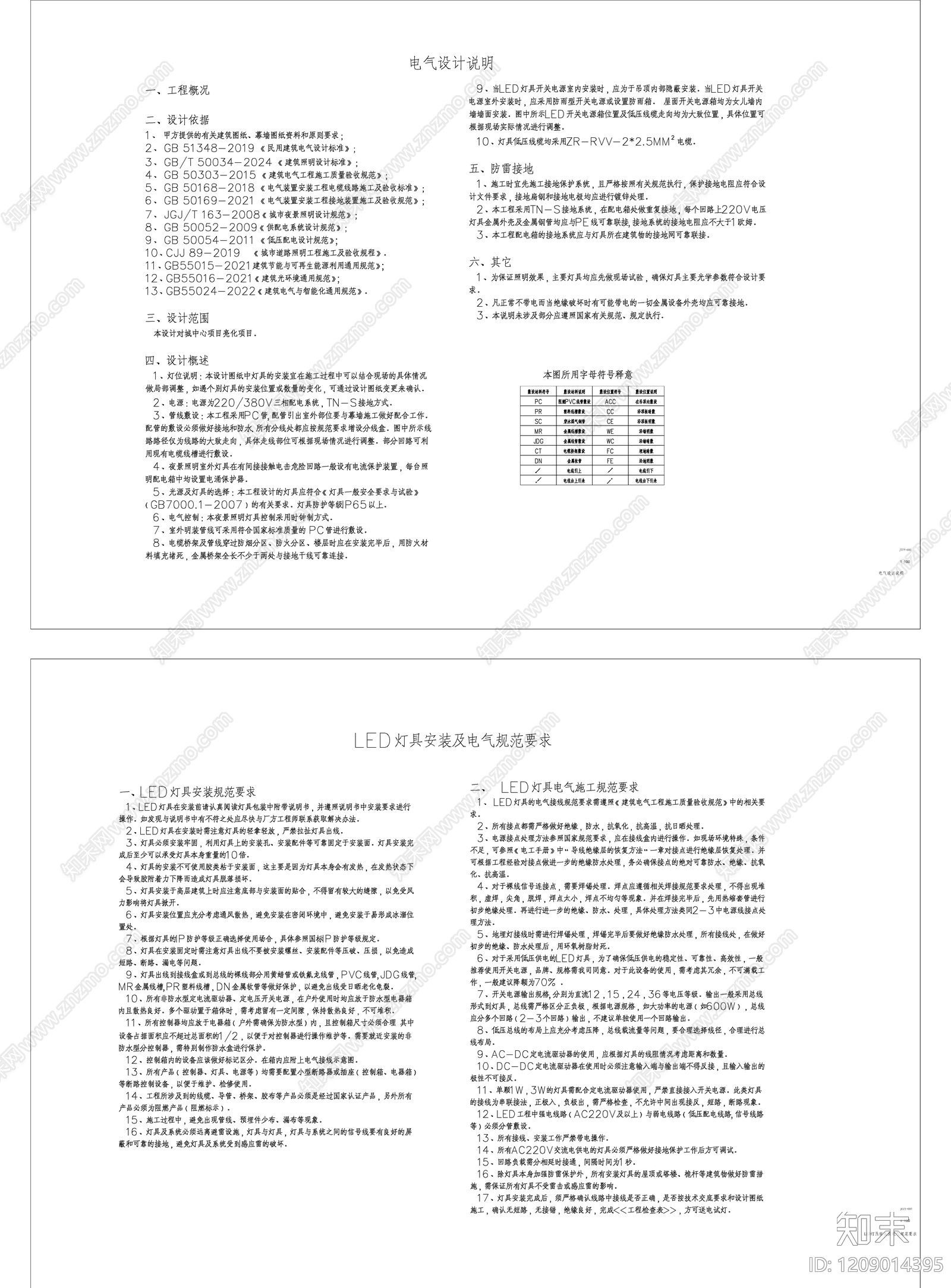 照明系统cad施工图下载【ID:1209014395】