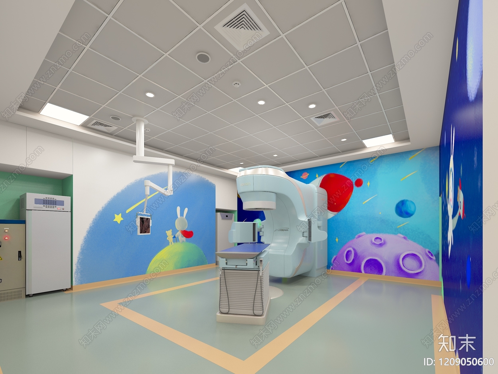 儿童主题医疗空间风格口腔医院3D模型下载【ID:1209050600】