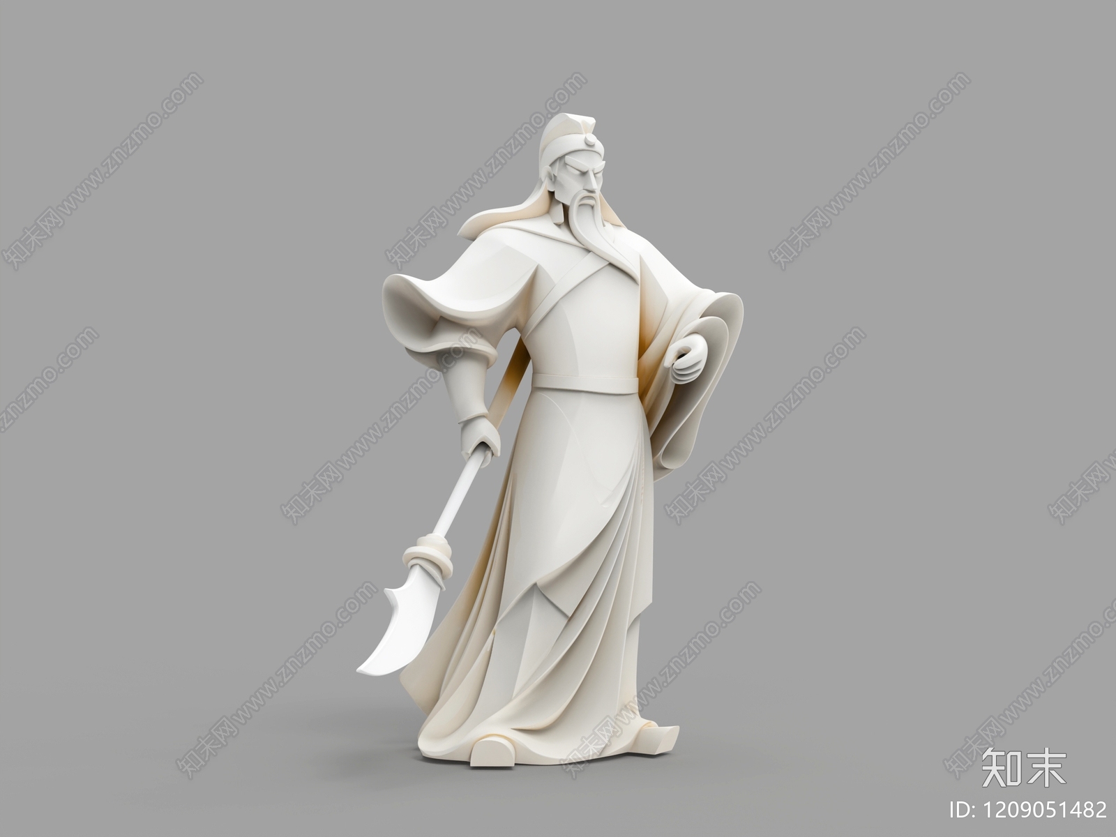 新中式雕塑摆件3D模型下载【ID:1209051482】