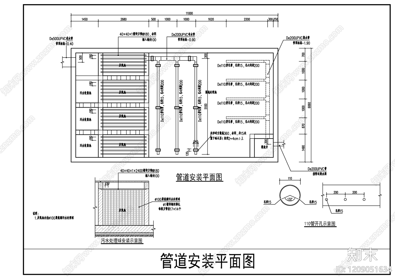 污水提升系统cad施工图下载【ID:1209051634】