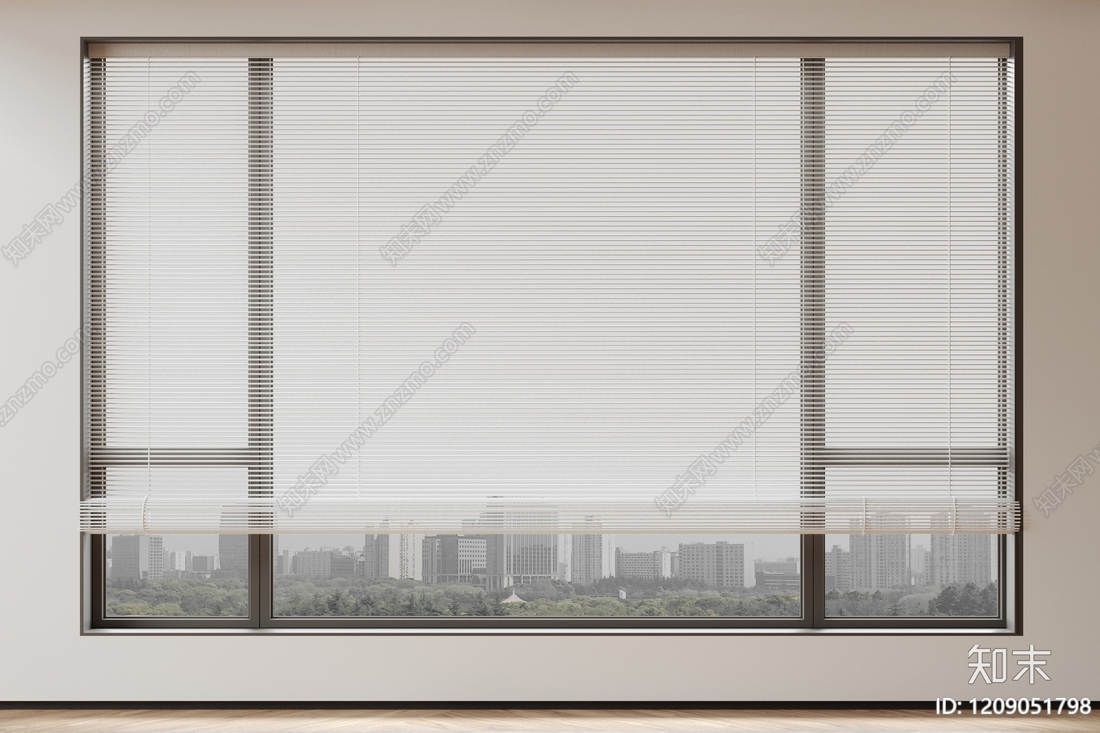 现代简约百叶帘3D模型下载【ID:1209051798】