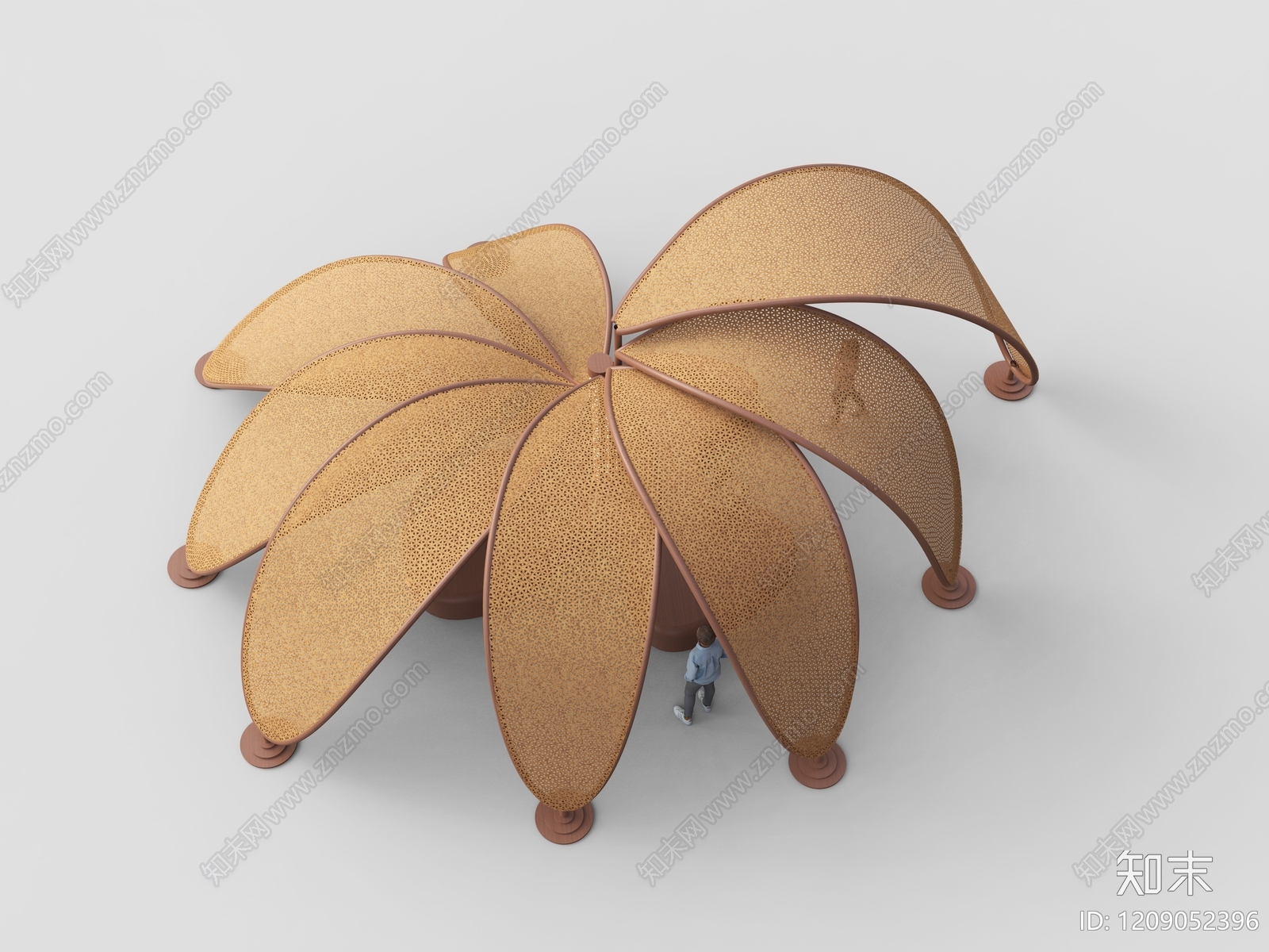 现代仿生设计遮阳设施3D模型下载【ID:1209052396】