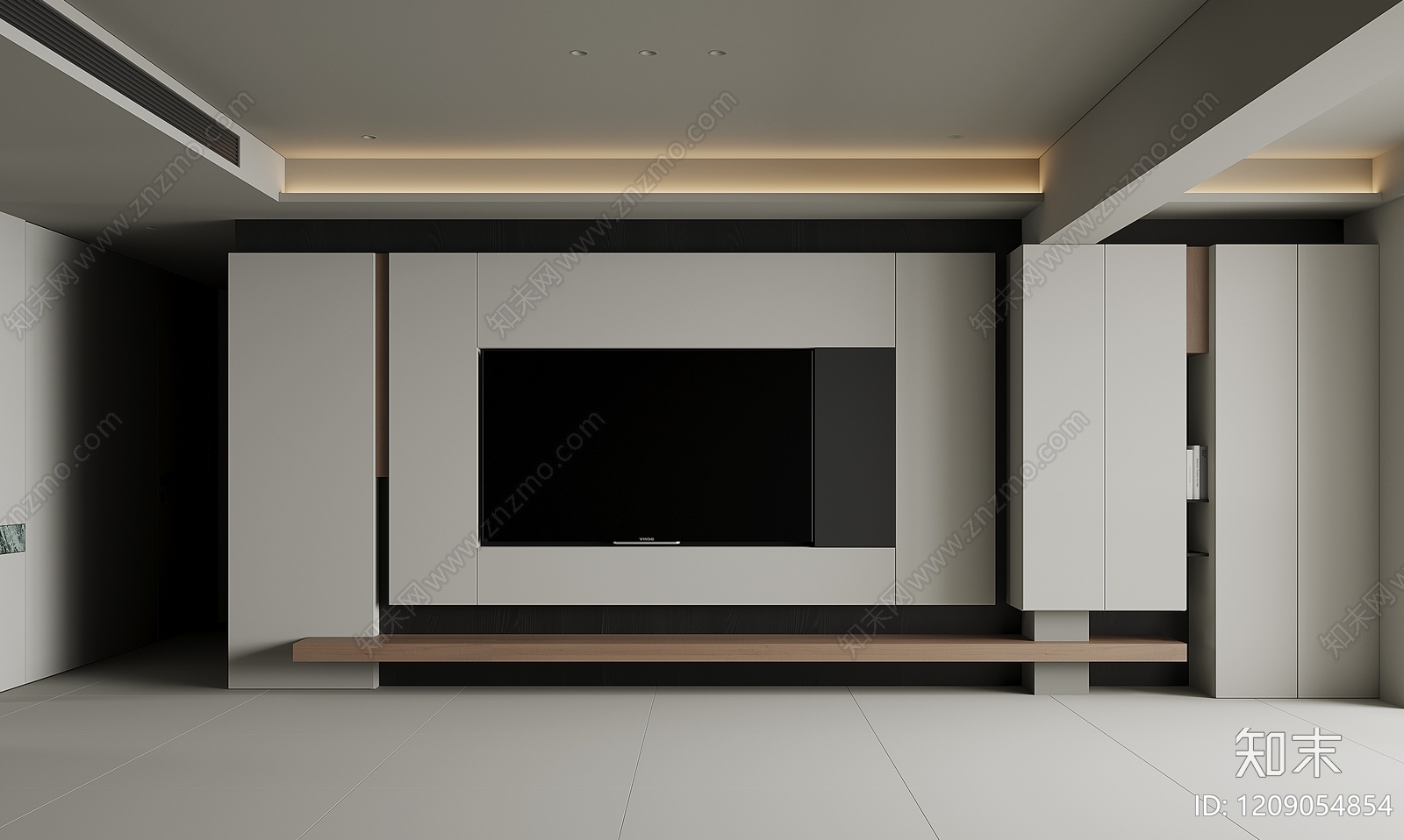 现代背景墙SU模型下载【ID:1209054854】