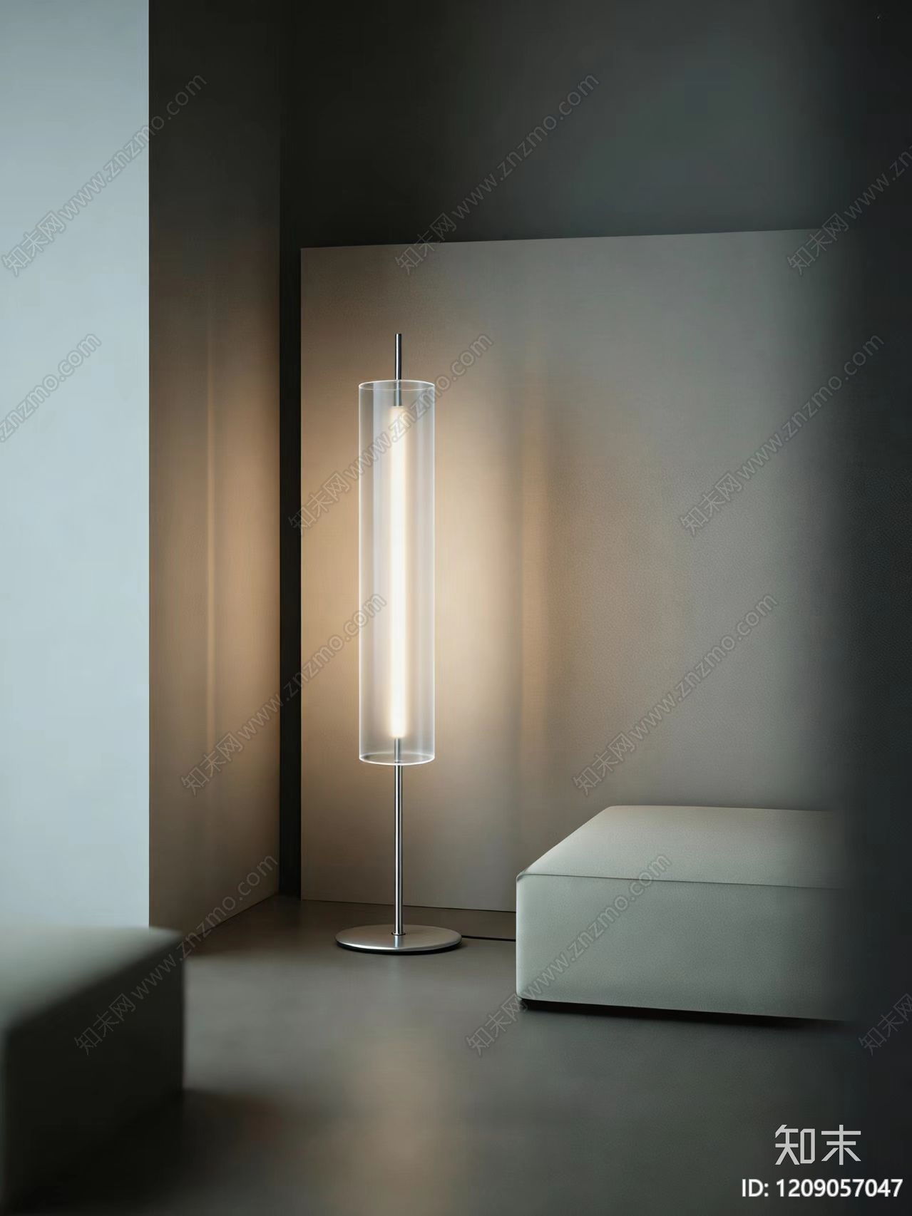 极简落地灯3D模型下载【ID:1209057047】
