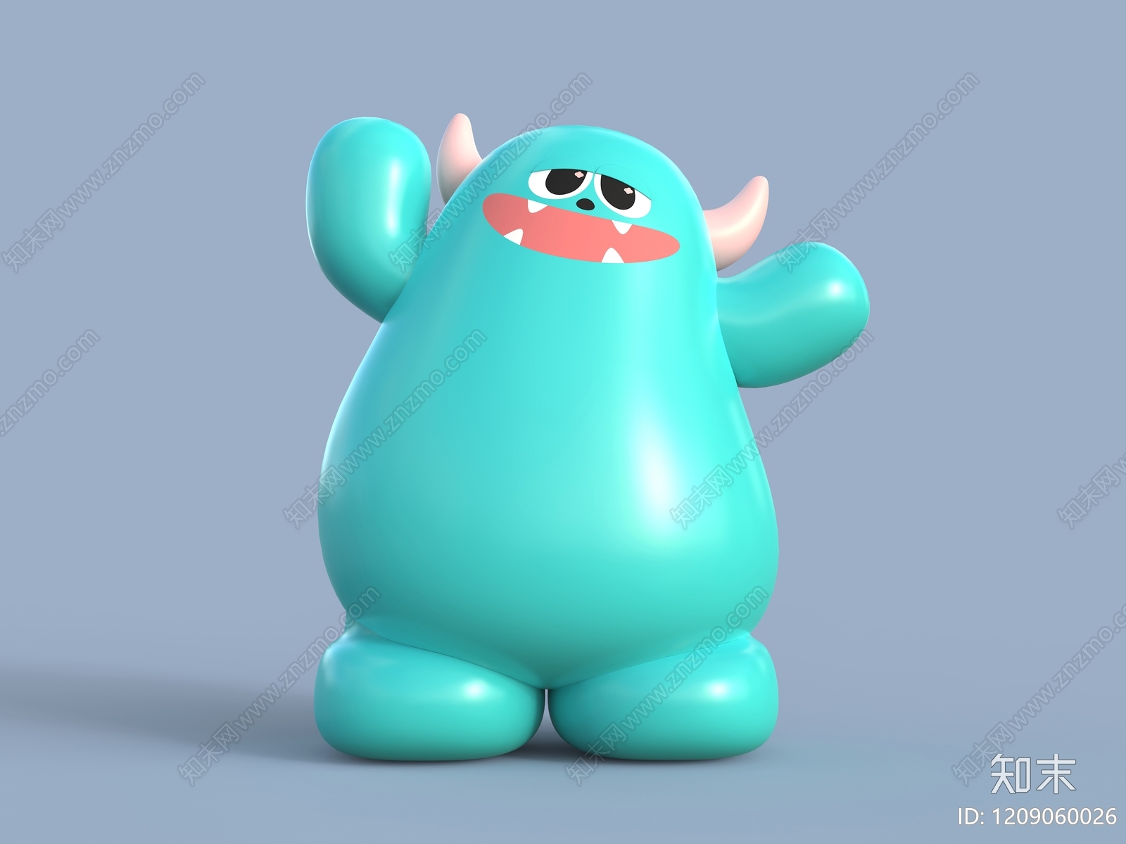 卡通萌趣风雕塑摆件3D模型下载【ID:1209060026】