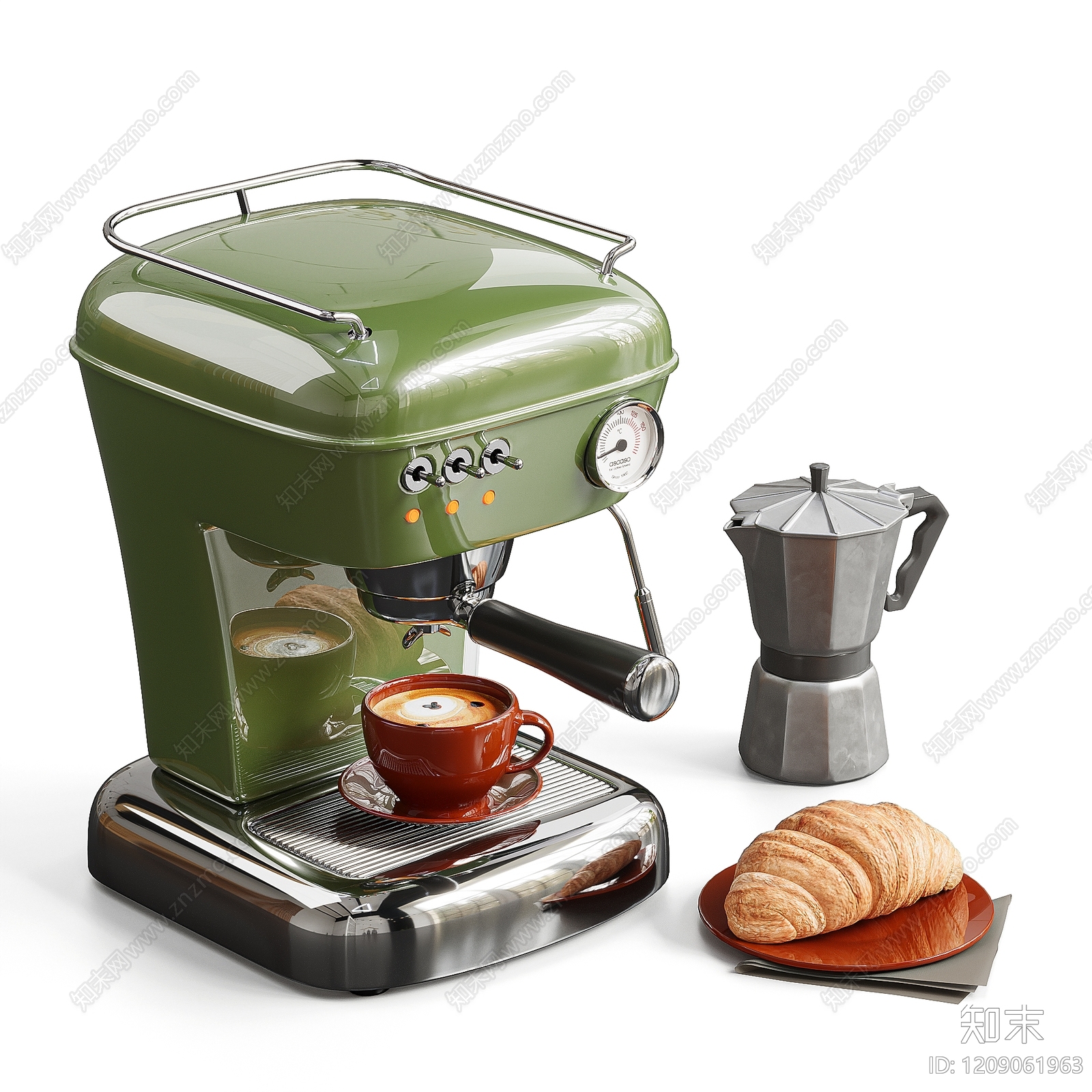 复古咖啡机3D模型下载【ID:1209061963】