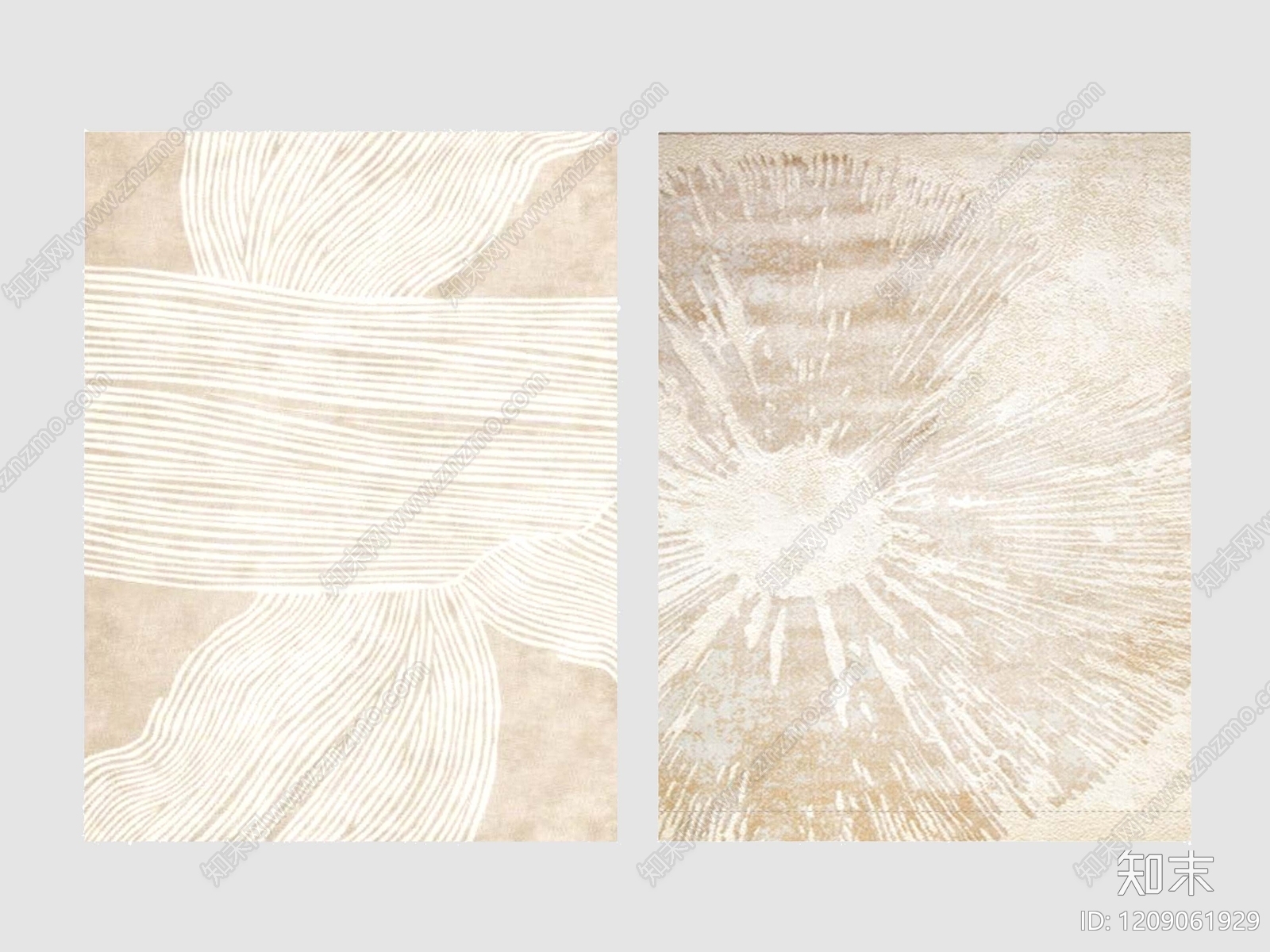 奶油风地毯3D模型下载【ID:1209061929】