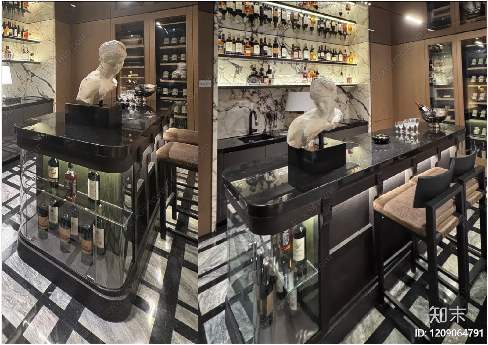 吧台节点施工图下载【ID:1209064791】