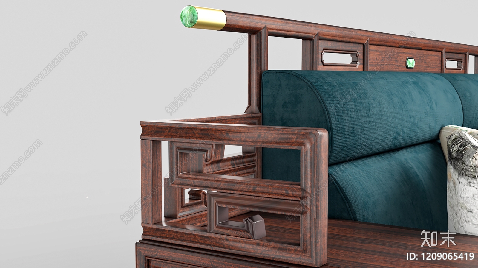新中式三人沙发3D模型下载【ID:1209065419】