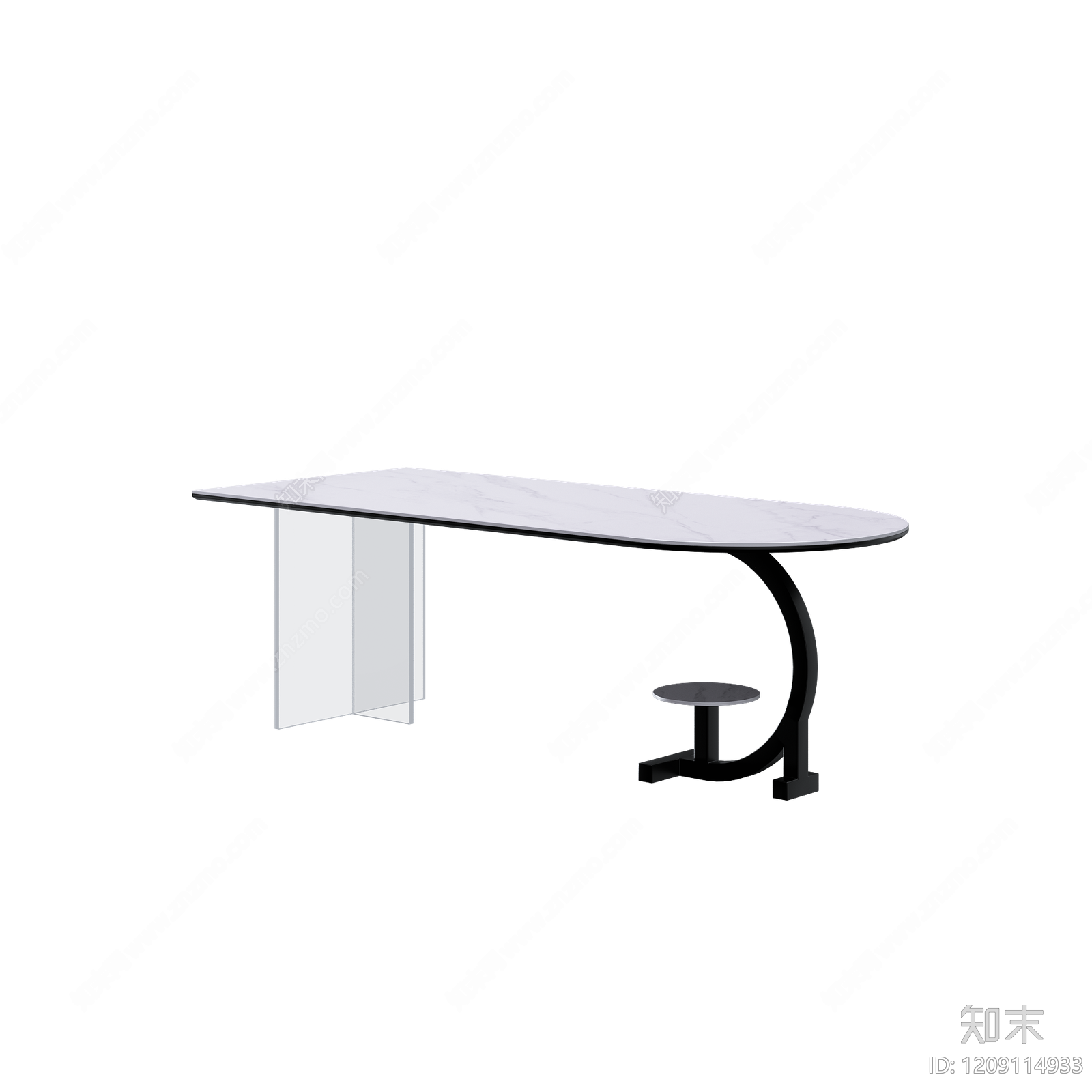 现代极简餐桌3D模型下载【ID:1209114933】