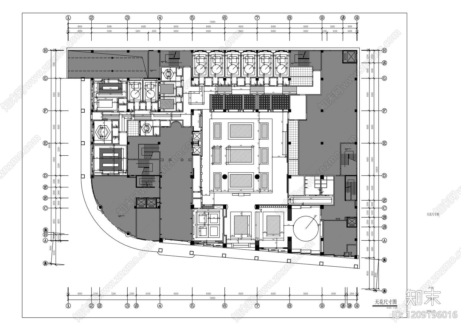 现代其他餐饮空间cad施工图下载【ID:1209196016】