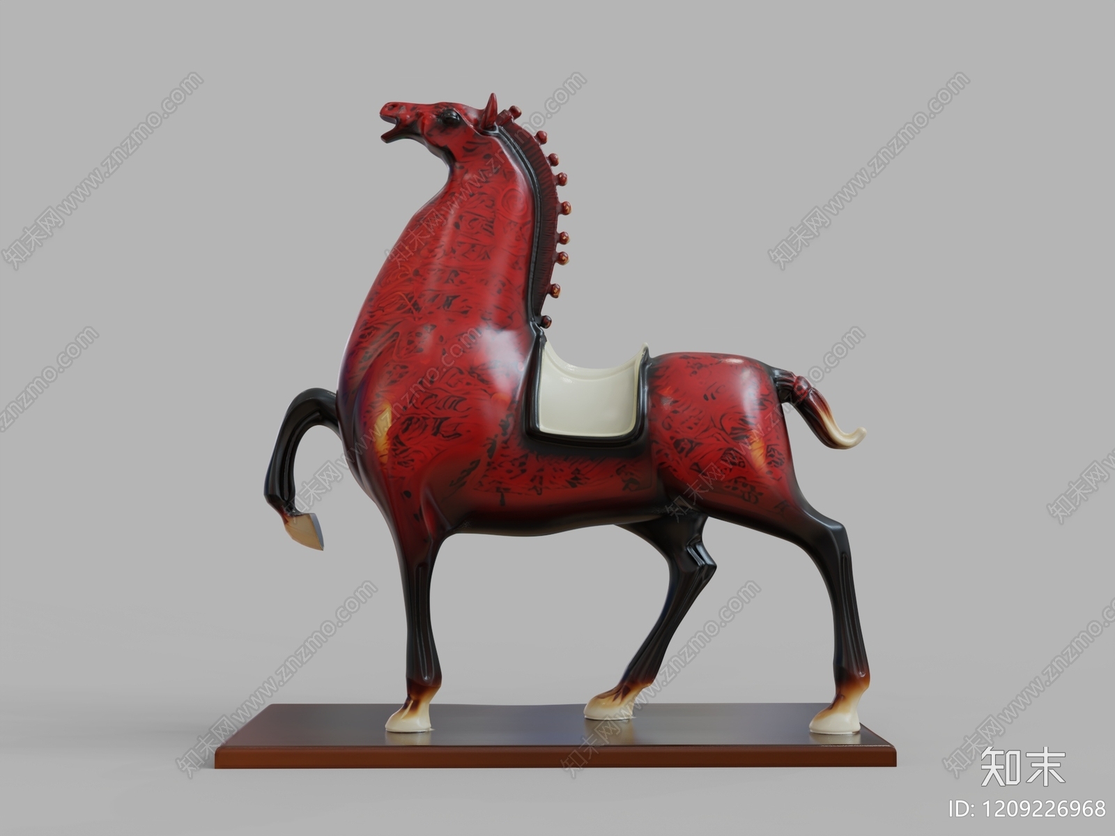 新中式雕塑摆件3D模型下载【ID:1209226968】