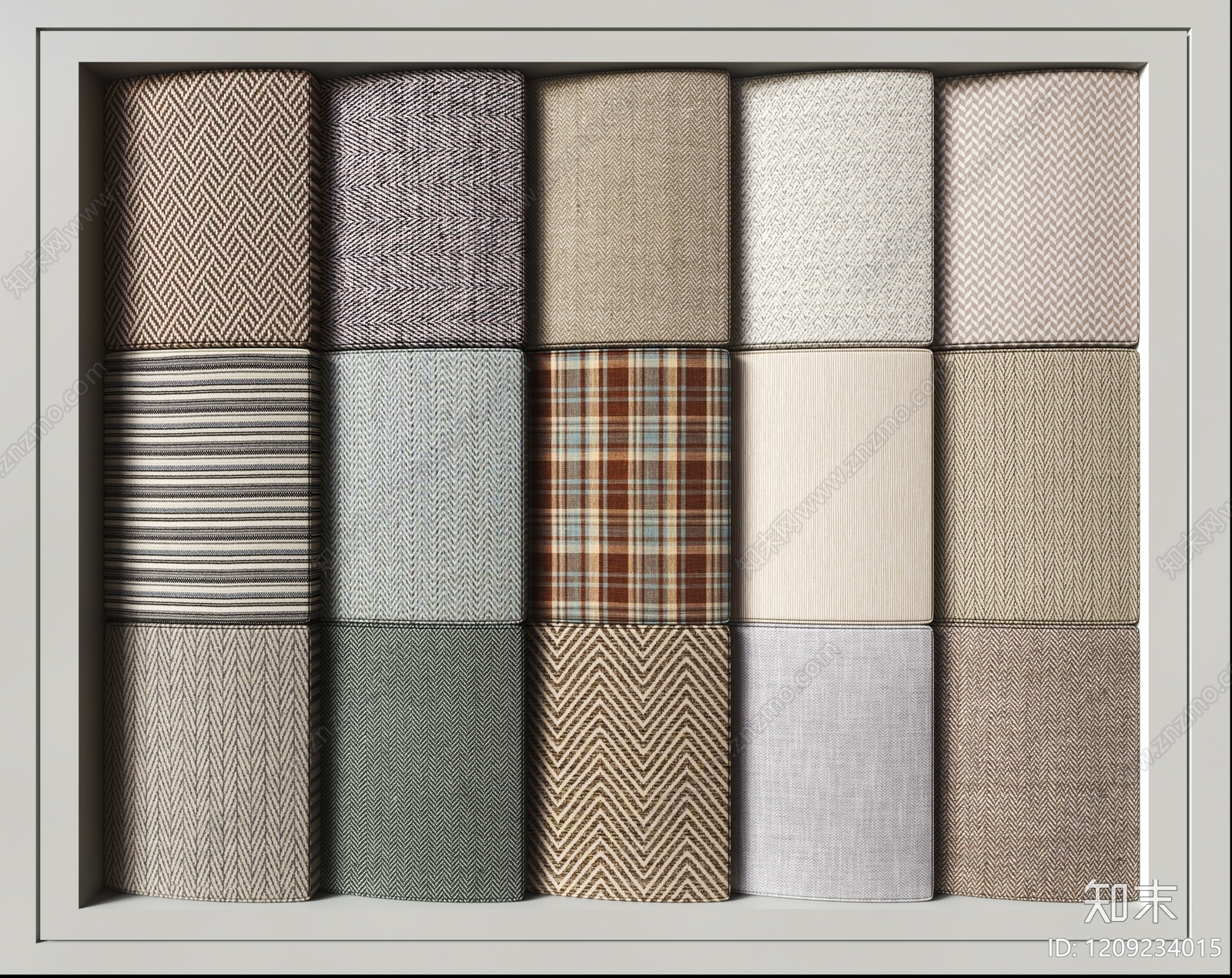 复古软包3D模型下载【ID:1209234015】