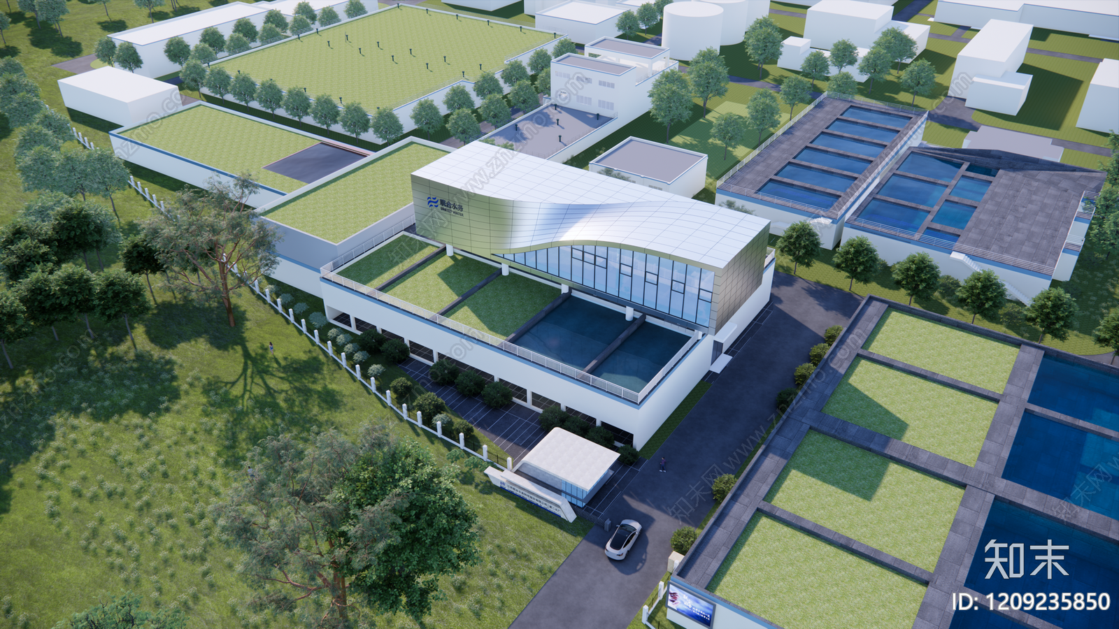 现代小公建SU模型下载【ID:1209235850】