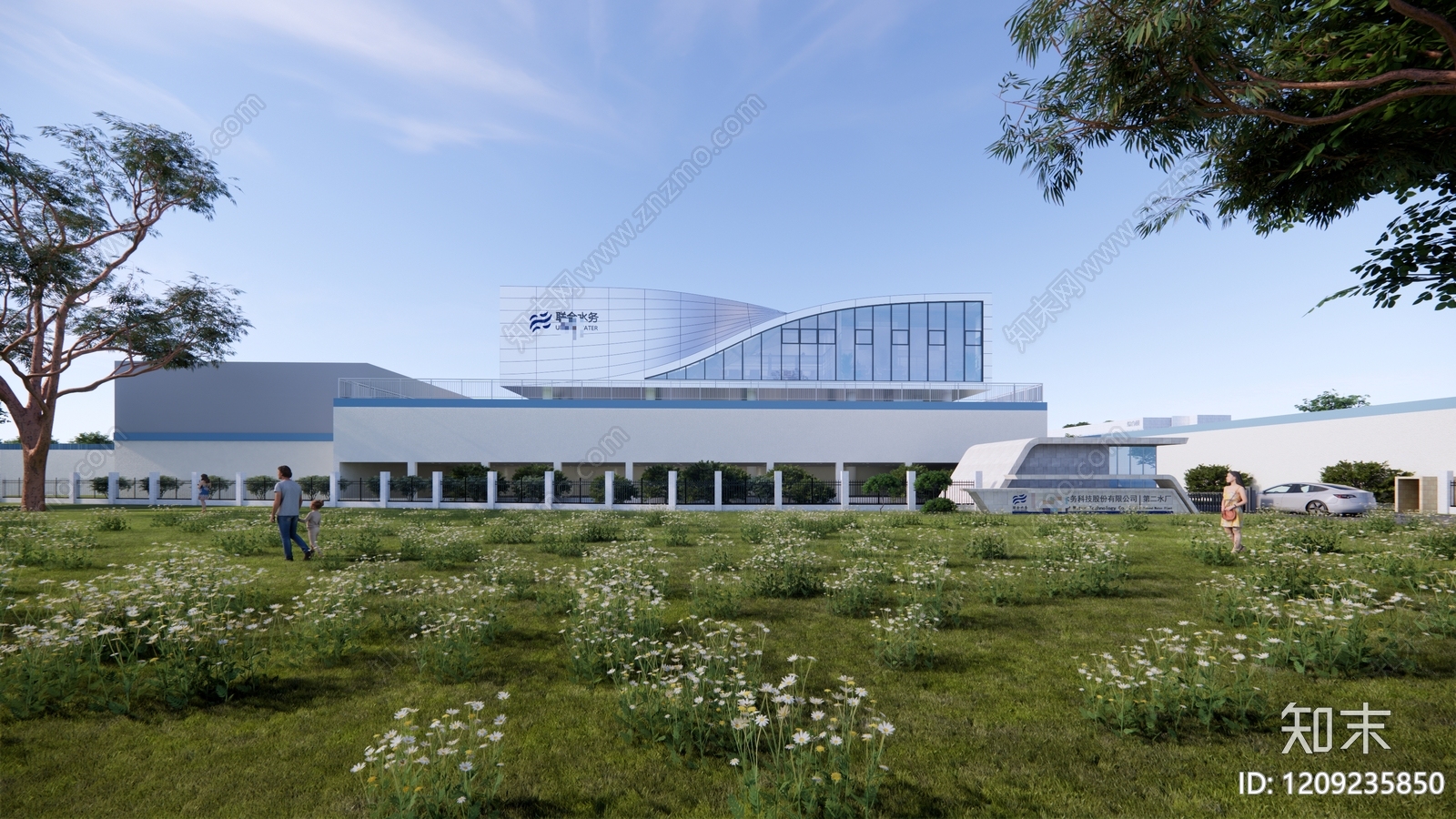 现代小公建SU模型下载【ID:1209235850】
