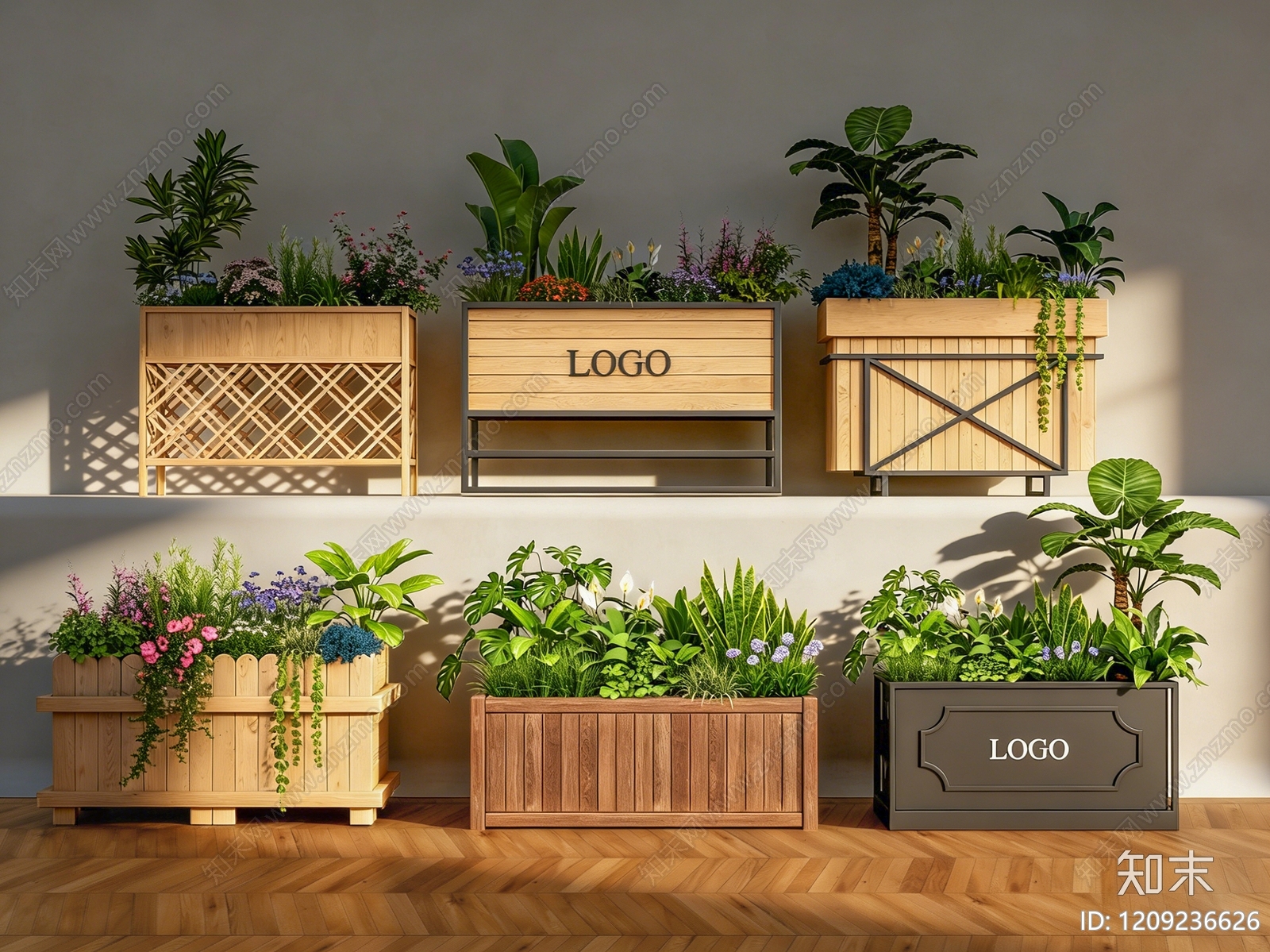 现代花钵花器SU模型下载【ID:1209236626】