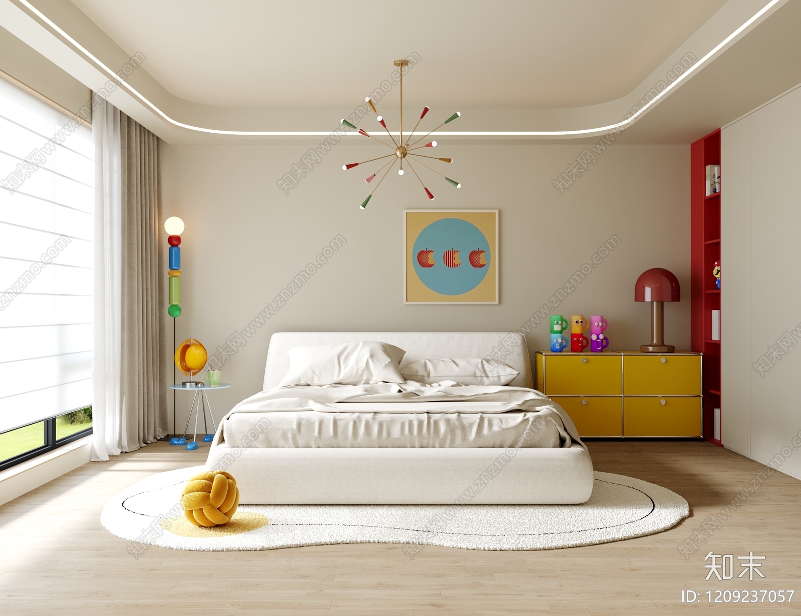 现代简约（童趣版）通用儿童房3D模型下载【ID:1209237057】