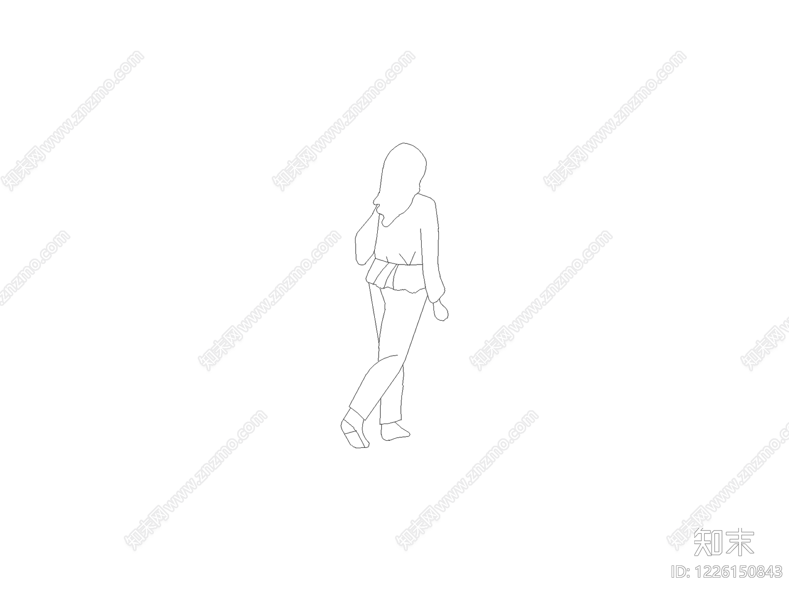 人物cad施工图下载【ID:1226150843】