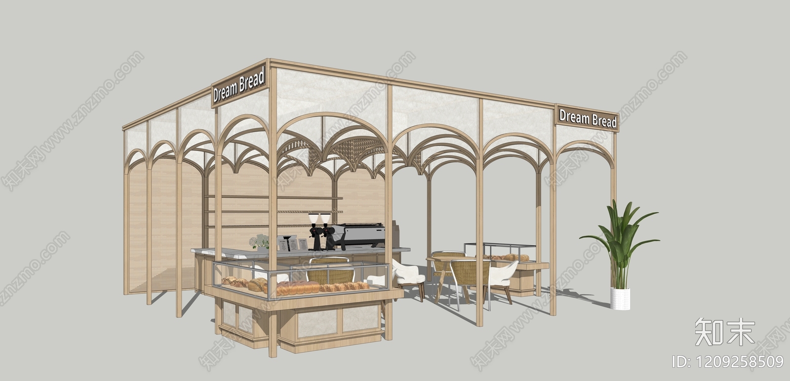 餐饮建筑SU模型精品下载_SketchUp模型_知末网