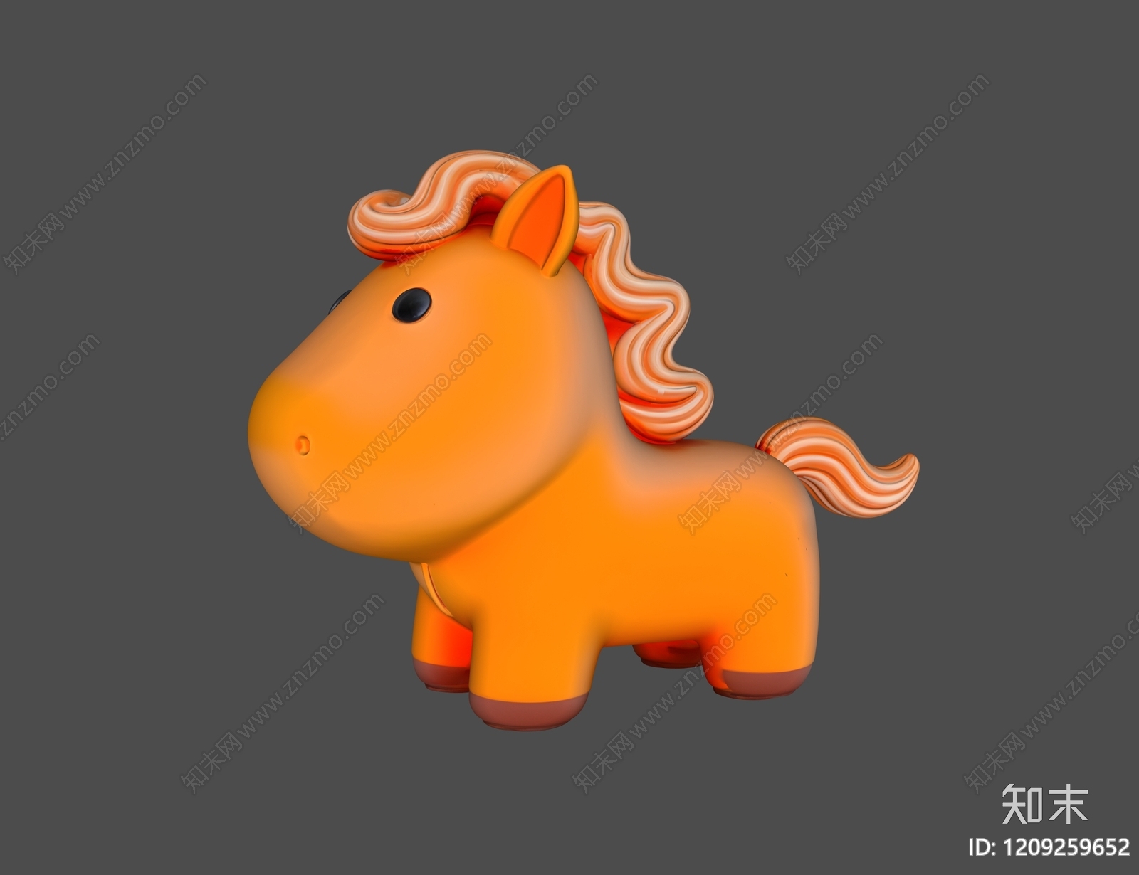 卡通可爱风其他动物3D模型下载【ID:1209259652】