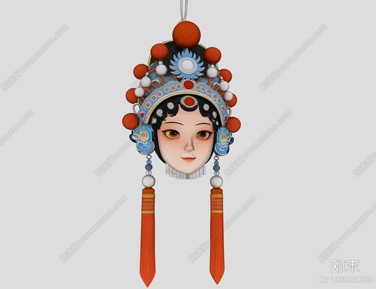 新中式挂件3D模型下载【ID:1209259800】